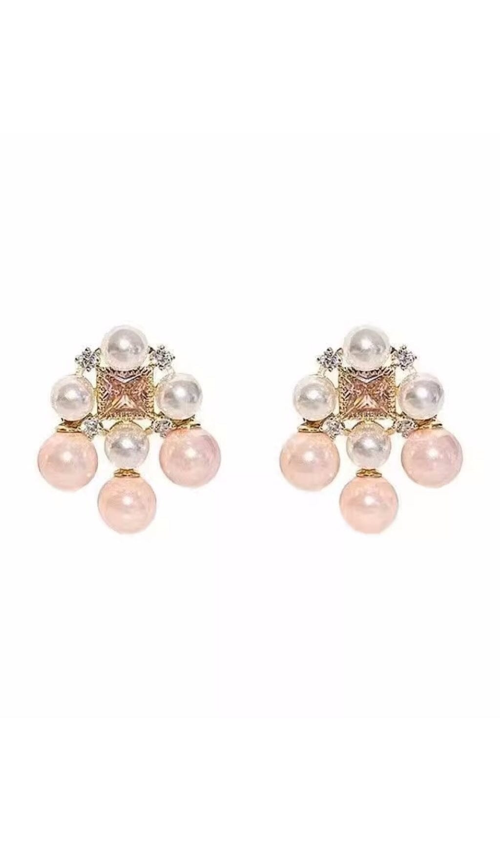 Arianna Pearl Earring In Pink – image 1
