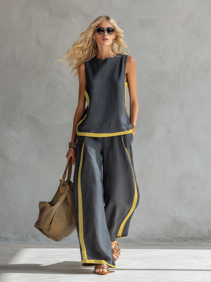Leila – Elegant Cotton and Linen Set – image 1