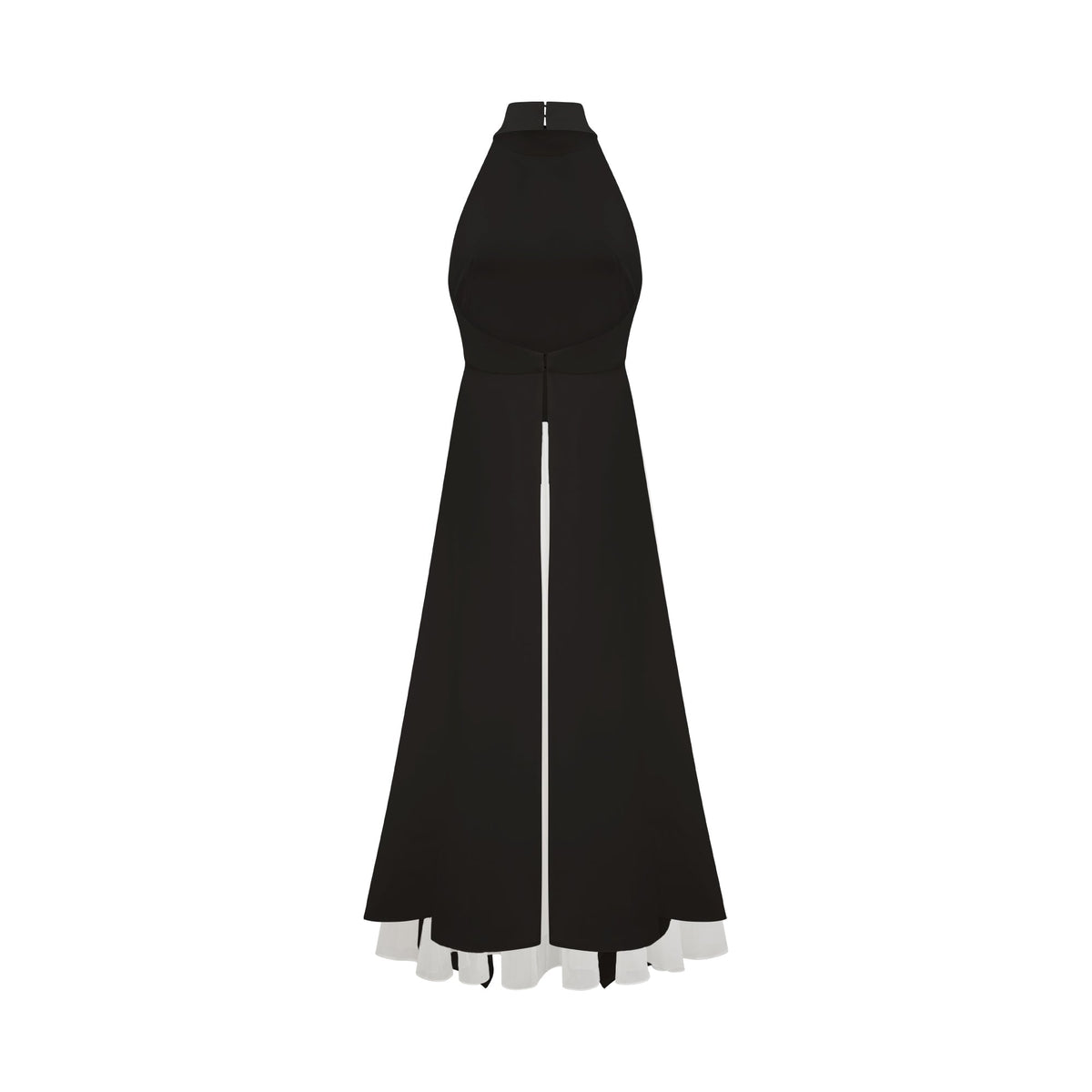 Inés halterneck layered long dress – image 3