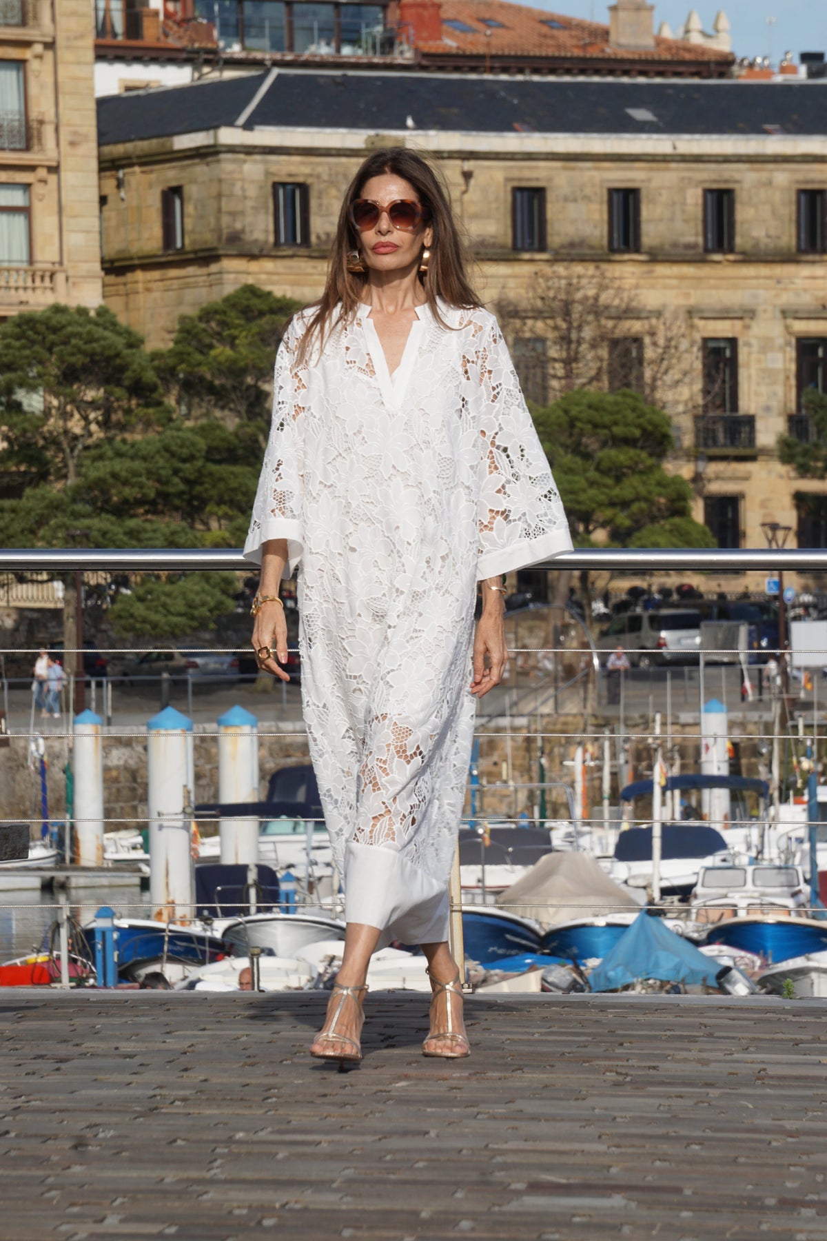Luana Dress in White Lace – image 8