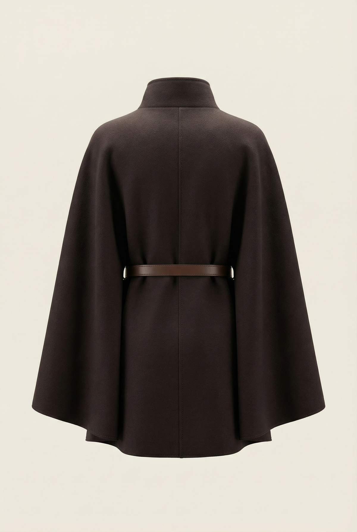 Soline Mid-Length Cape – Brown – image 7