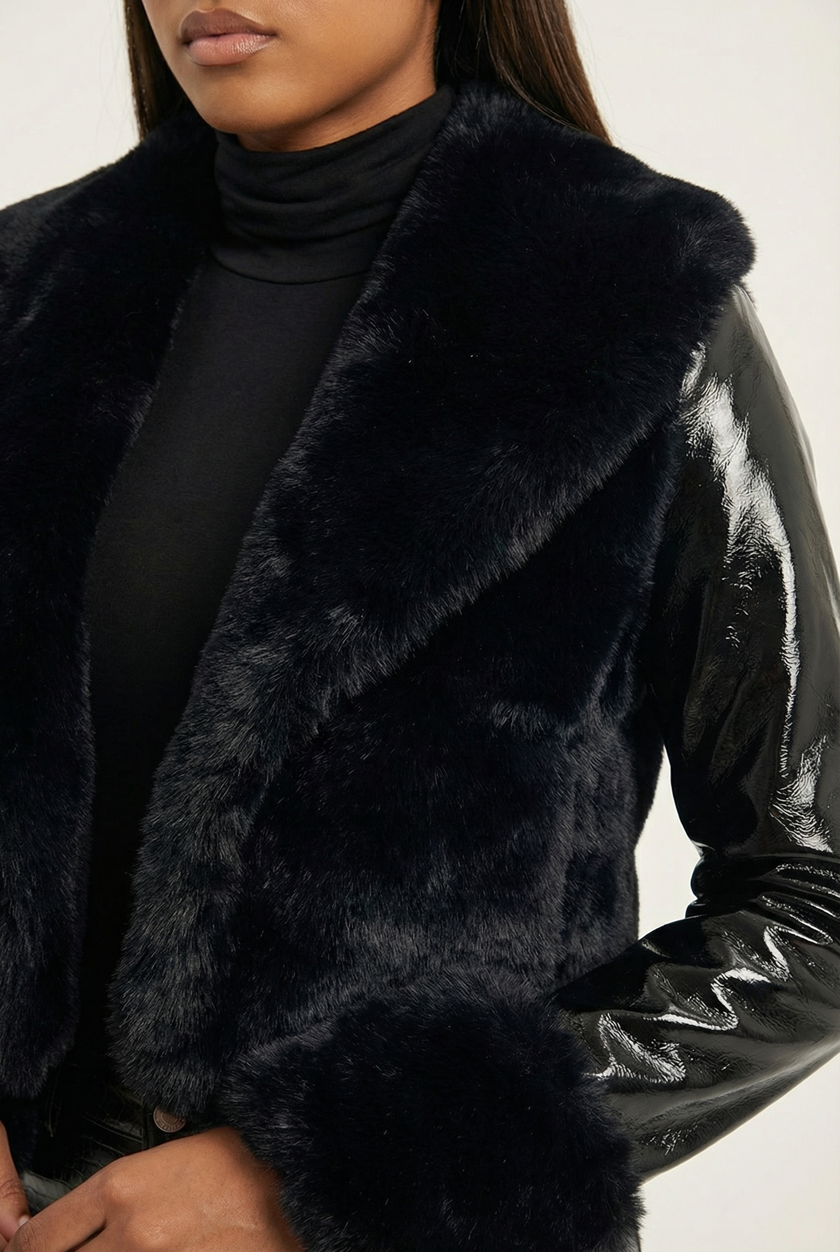 Romane Short Coat – Black – image 2