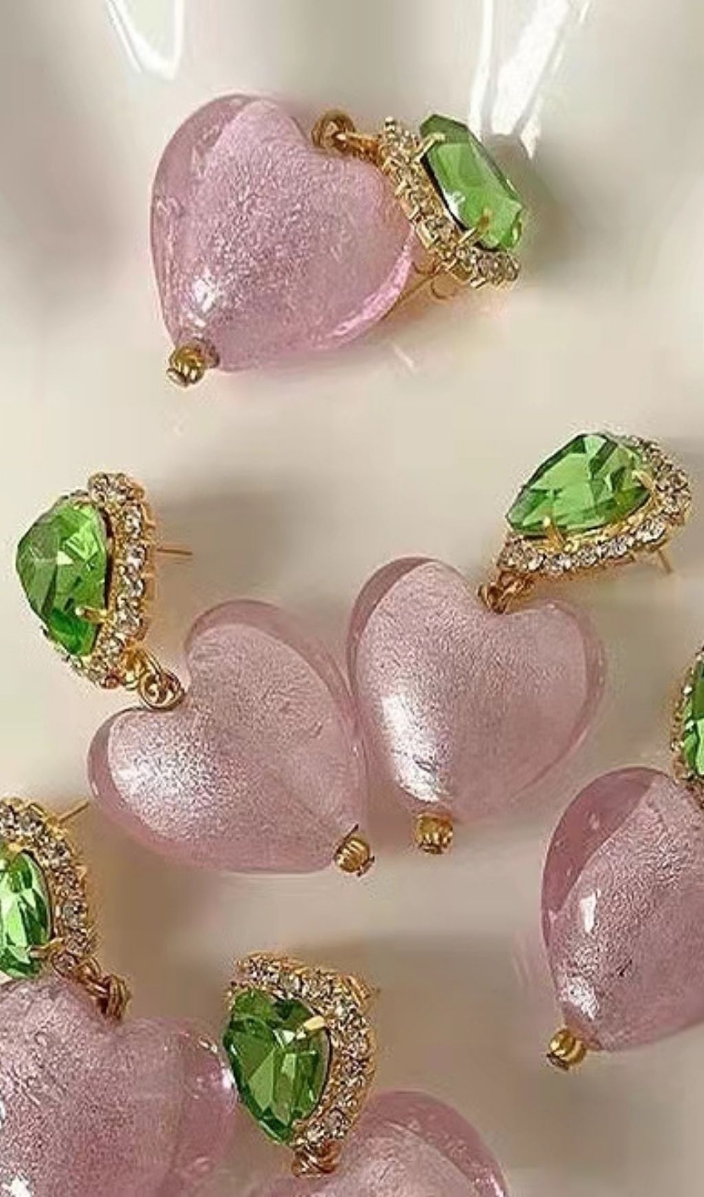 Brynlee Crystal Heart Shaped Earrings – image 4