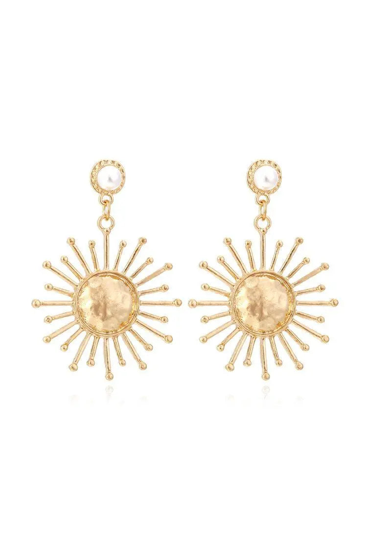 Tigerlily Pearl Sun Earrings – image 1