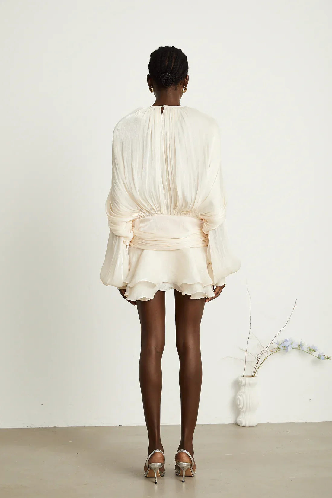 Eugénie Fully Pleated Ruffled Mini Dress – image 2