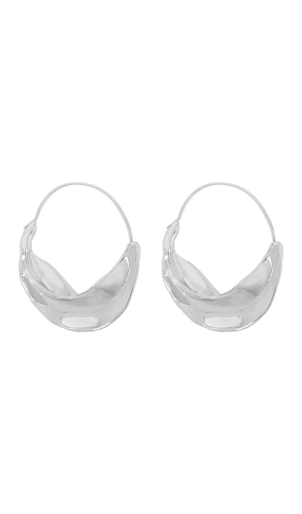 Alina Irregular Leaf Earrings – image 2