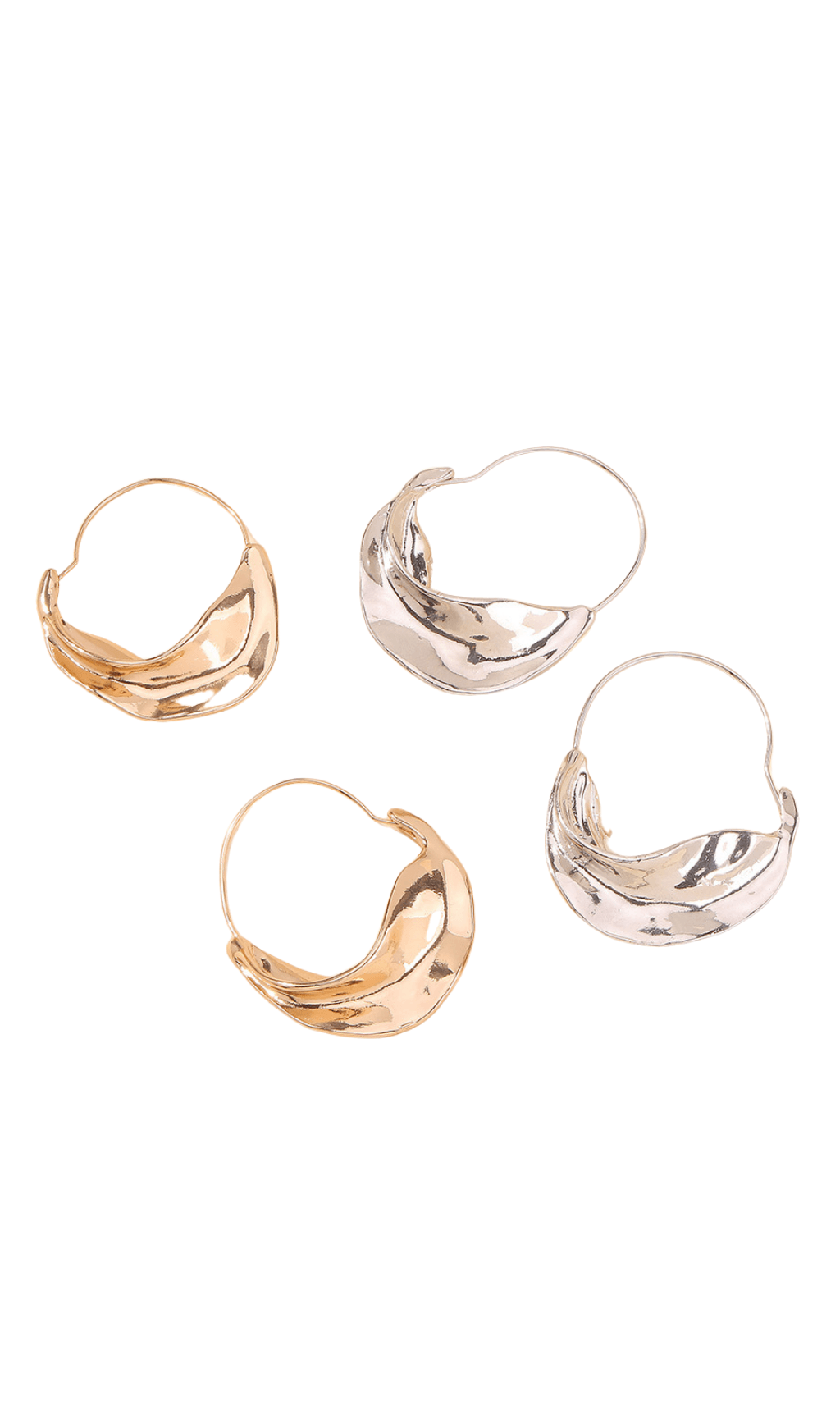 Alina Irregular Leaf Earrings – image 4