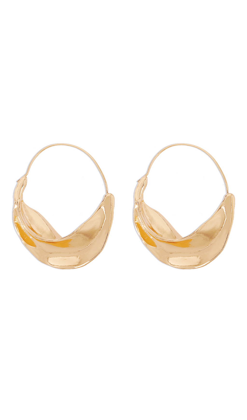 Alina Irregular Leaf Earrings – image 1