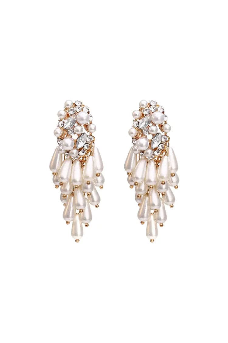 Vala Pearl Tassel Earrings – image 1