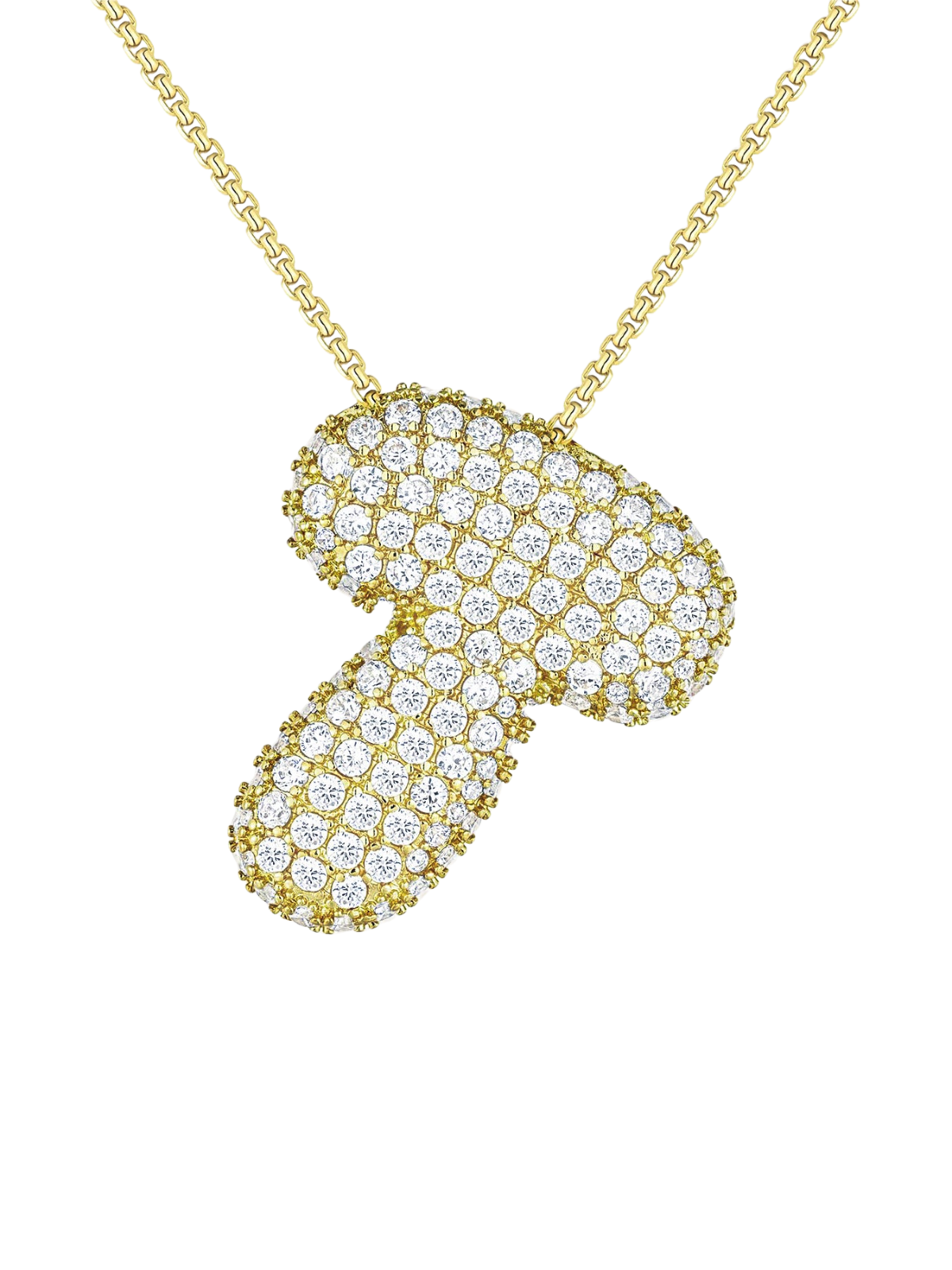 Luna Bubble Letter (A-Z) Necklace – image 26