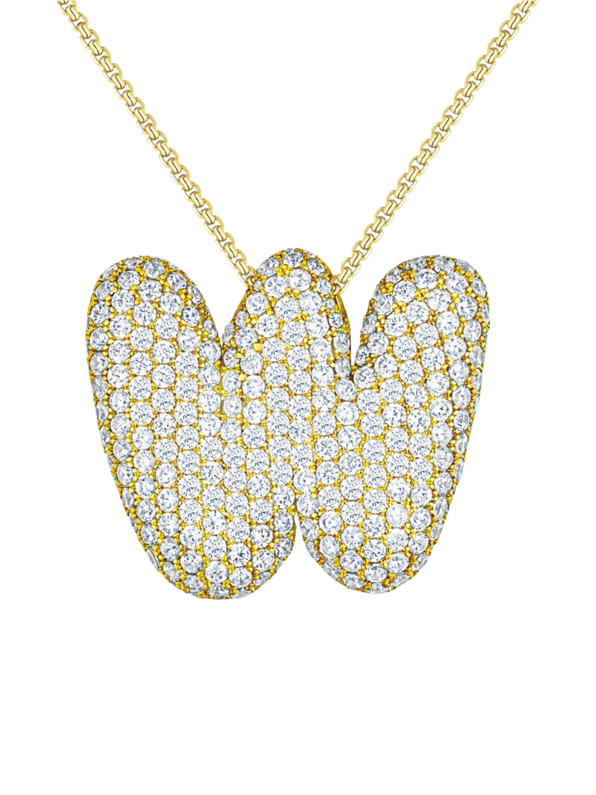 Luna Bubble Letter (A-Z) Necklace – image 29