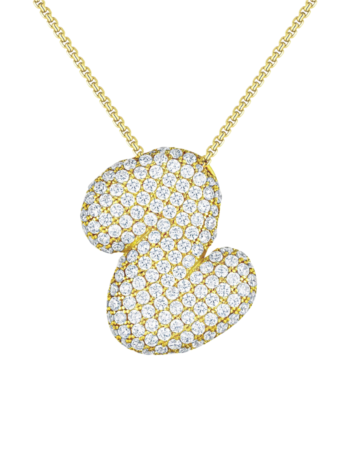 Luna Bubble Letter (A-Z) Necklace – image 31