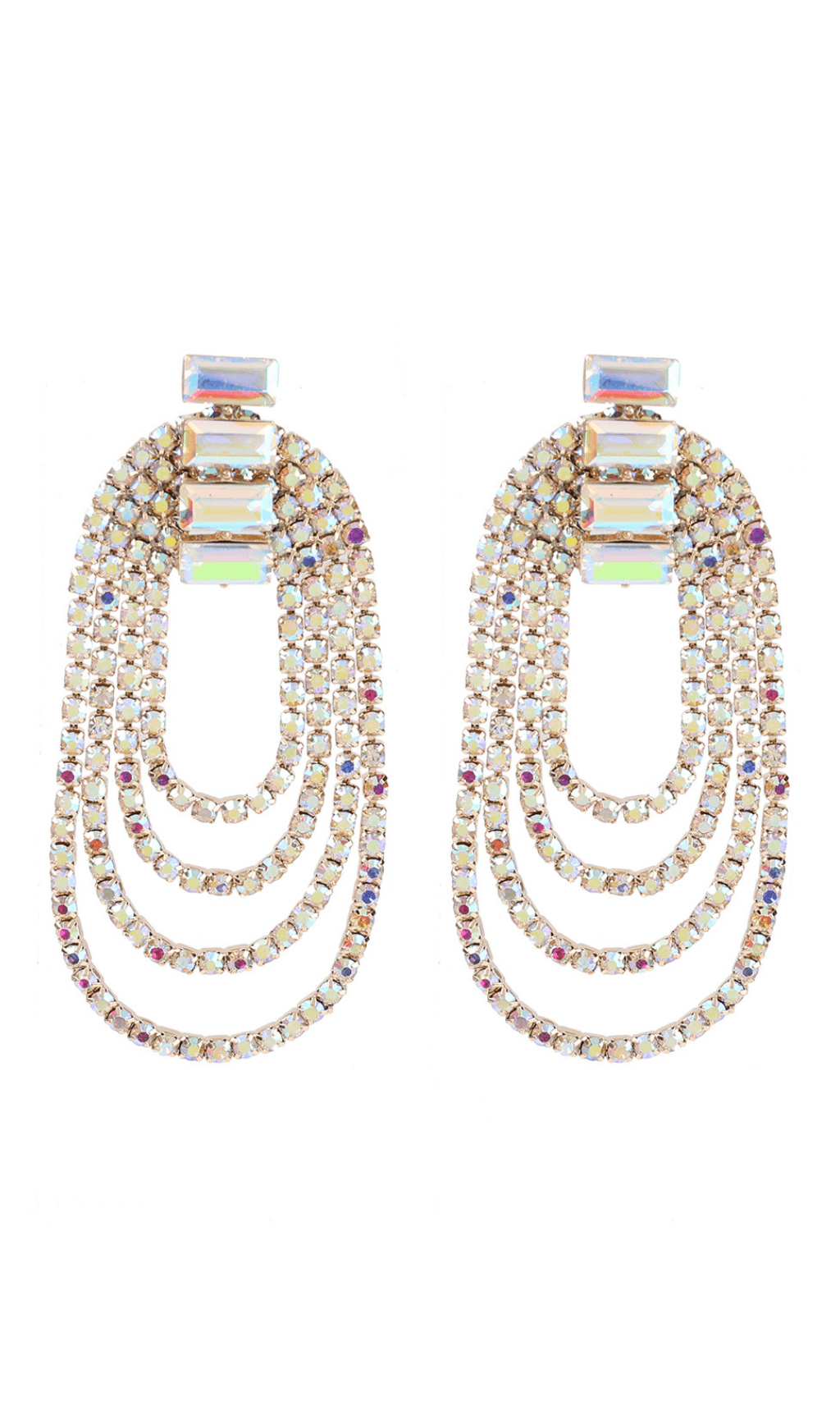Sloane Oval Tassel Earrings – image 1