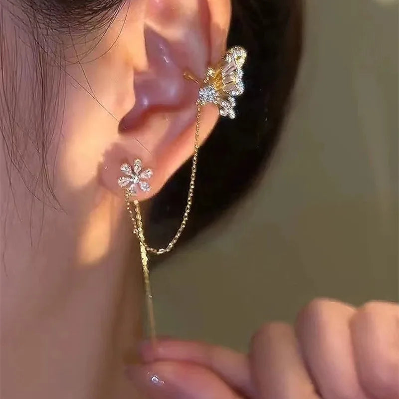 Blossom Wing Ear Cuff – Pair – image 3
