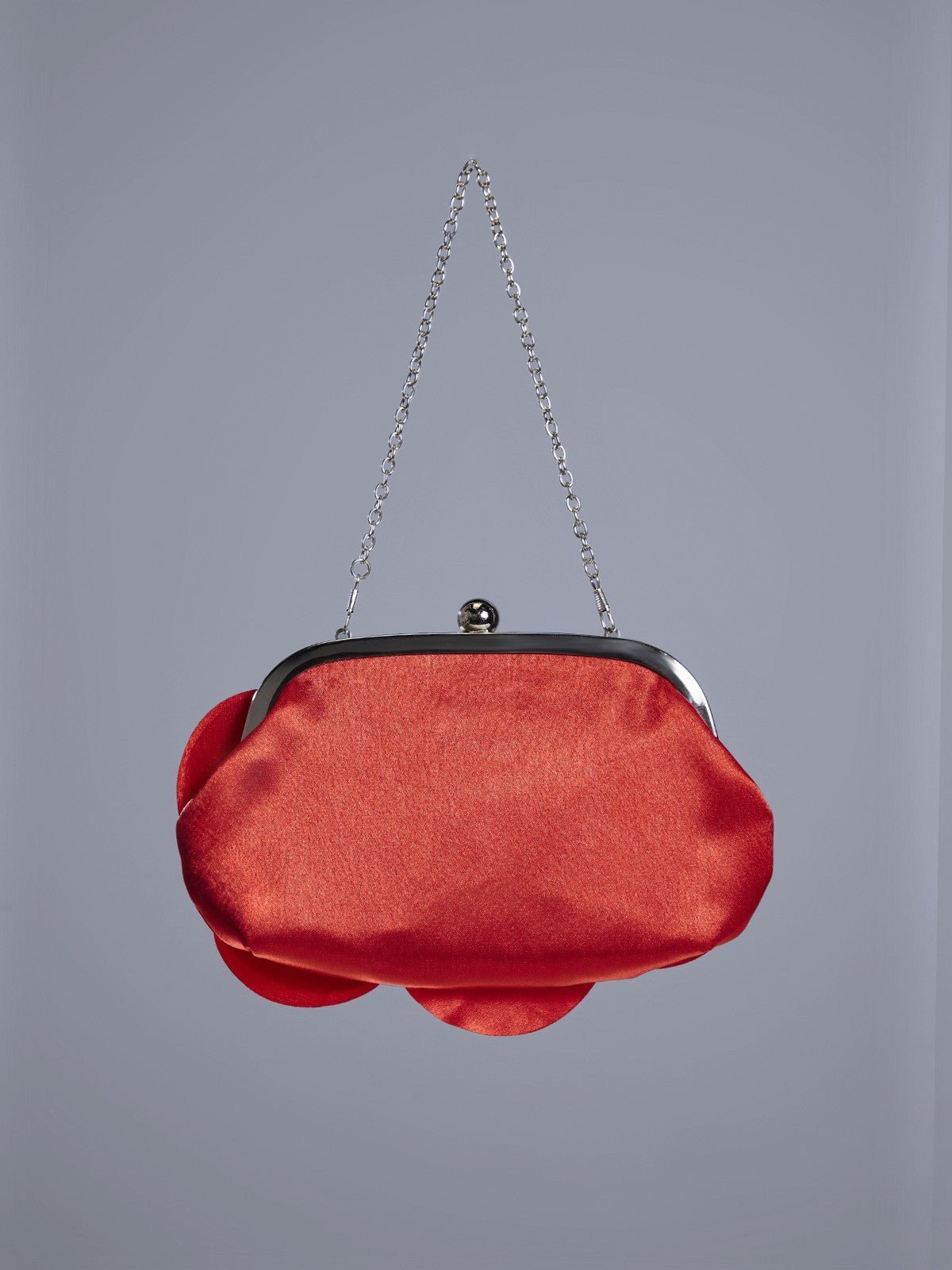 Wells Red Flower Satin Clutch – image 5
