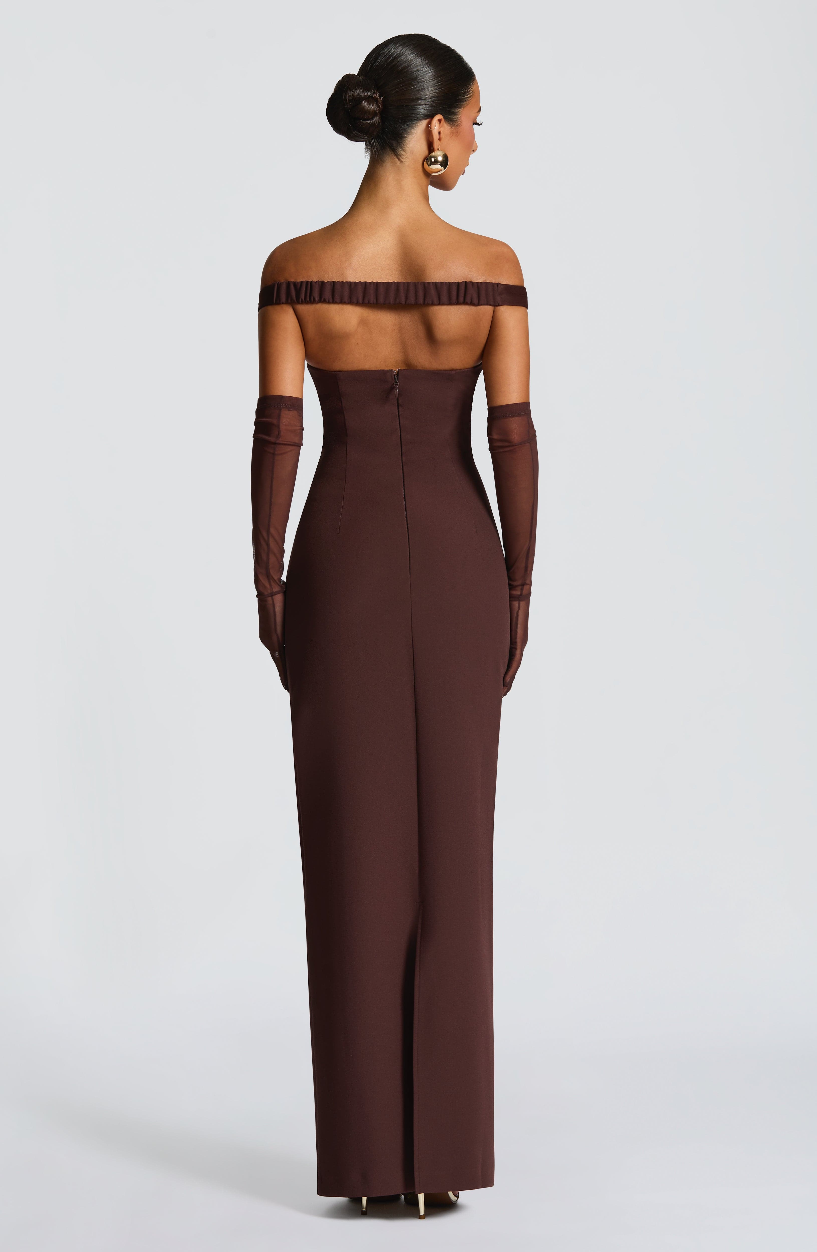 Abigail Maxi Dress - Plum Brown – image 2