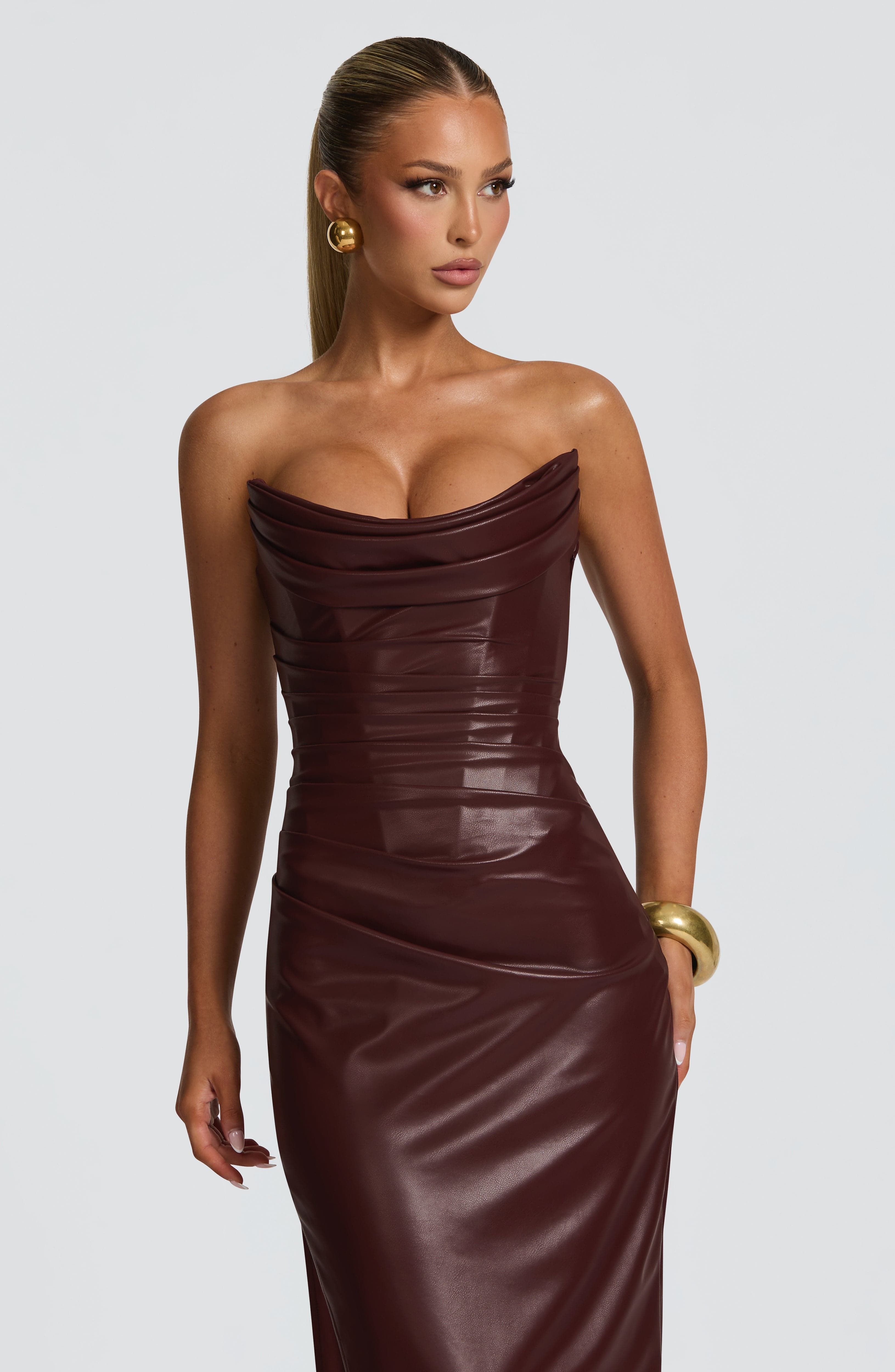 Alba Maxi Dress - Burgundy – image 7