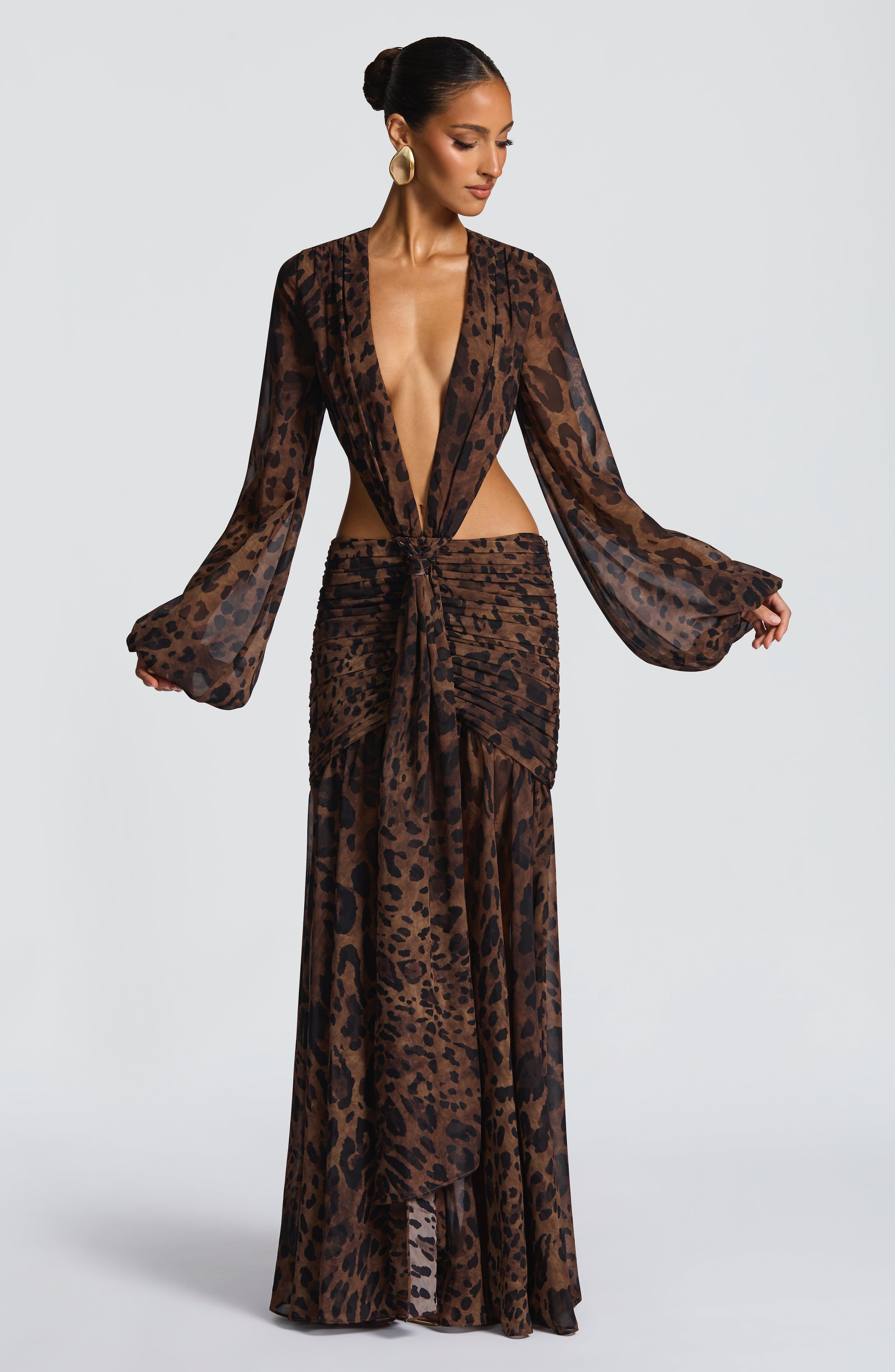 Andrina Maxi Dress - Leopard Print – image 1