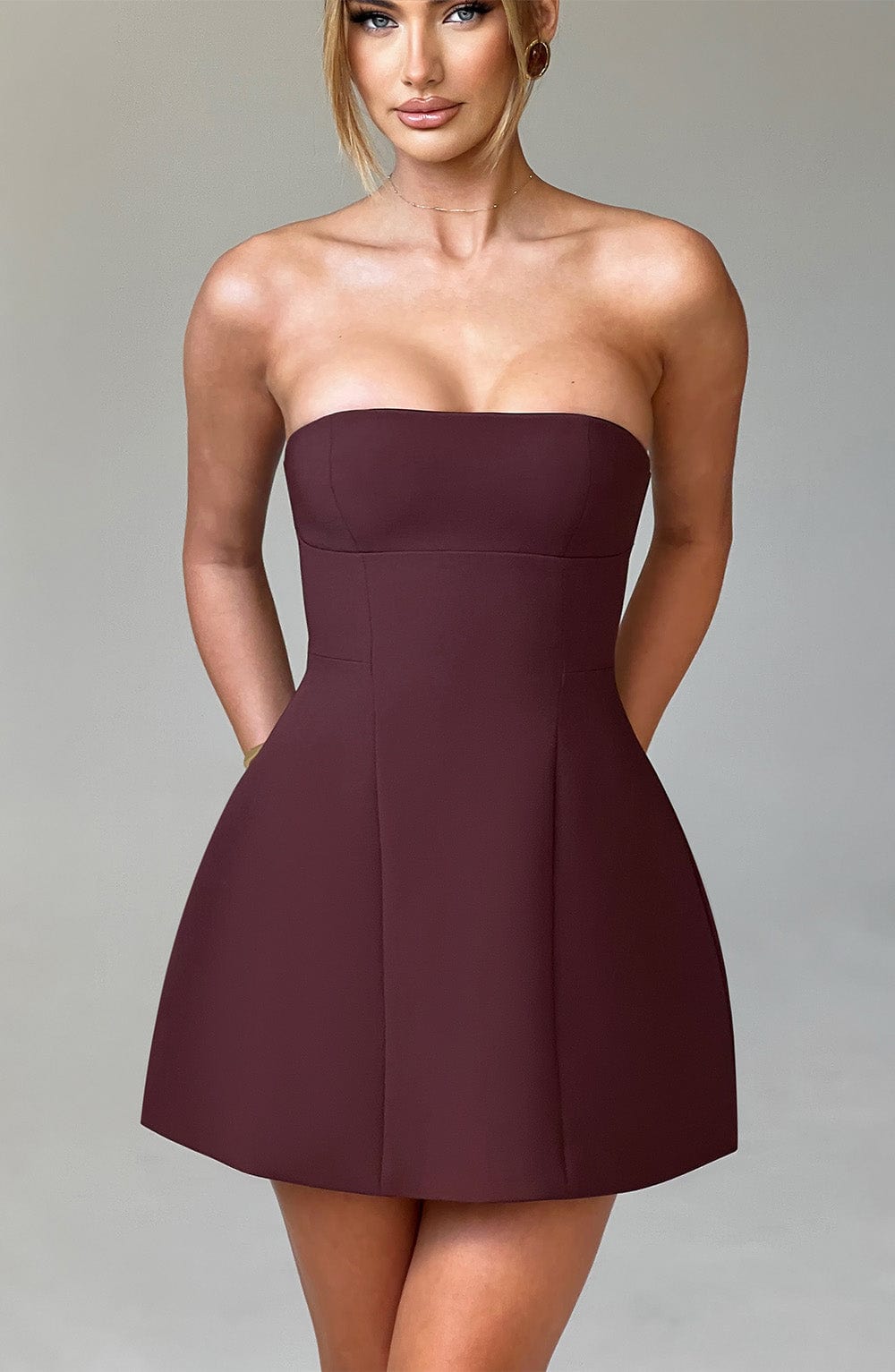 Asha Mini Dress - Brown – image 8