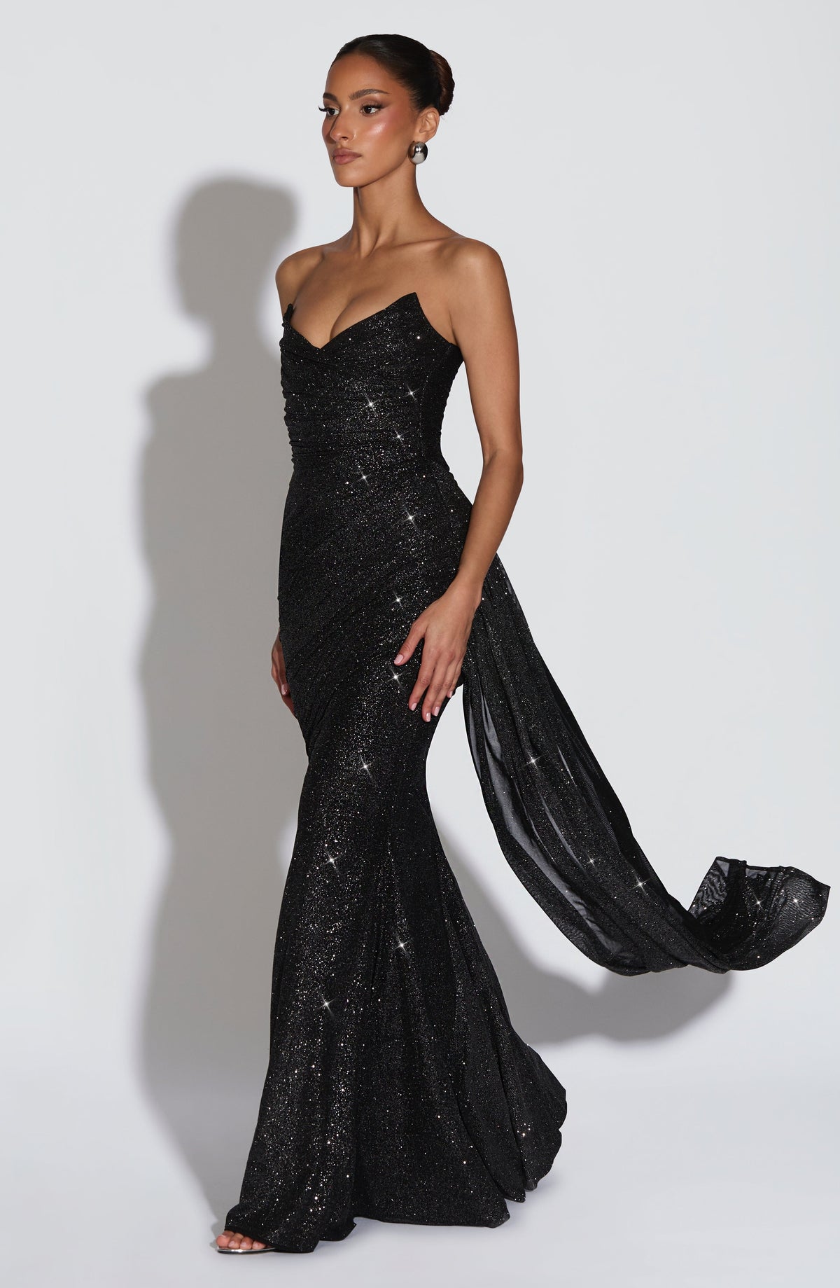 Ashika Maxi Dress - Black Sparkle – image 4