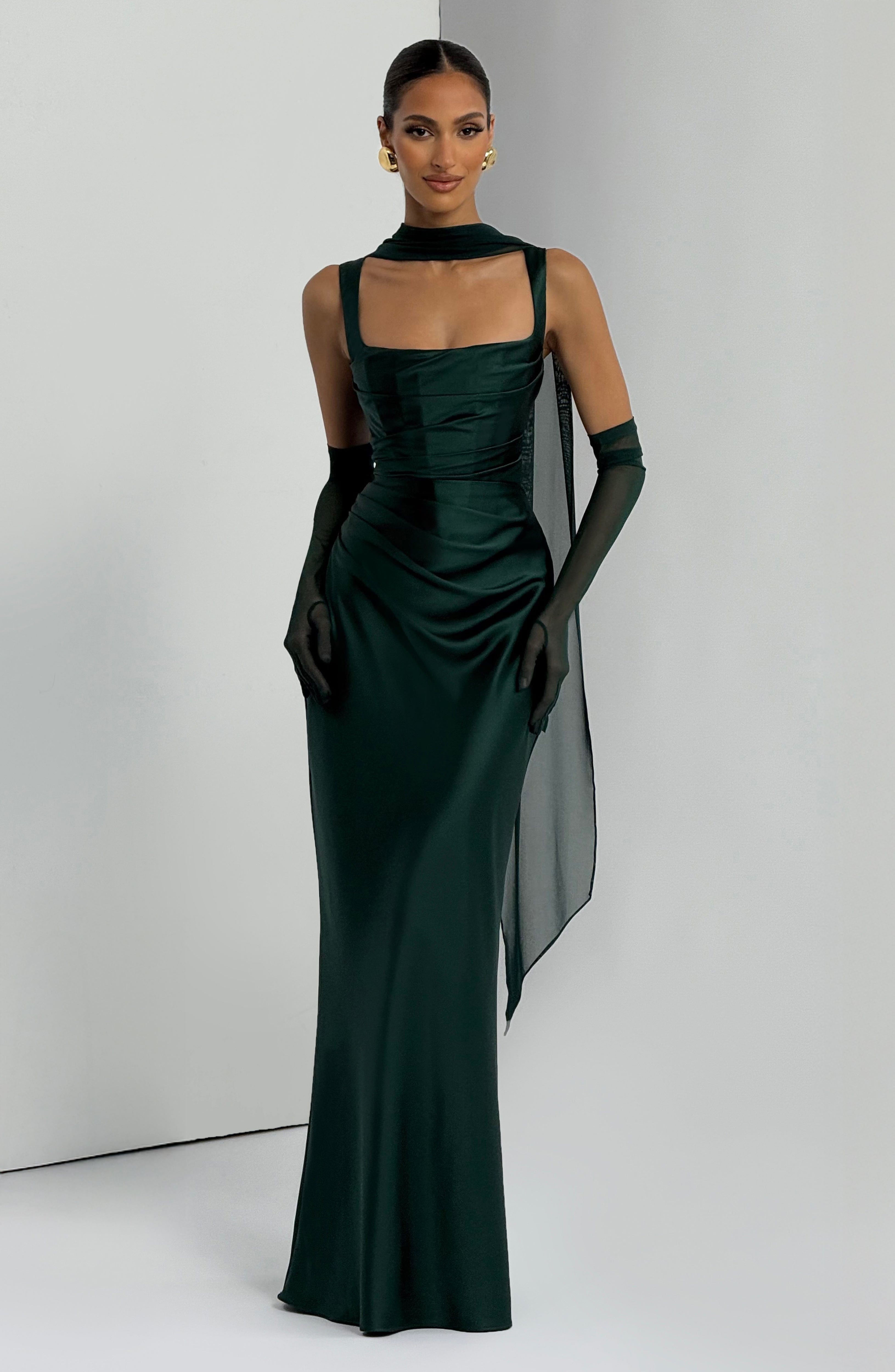 Calanthe Maxi Dress - Emerald – image 8