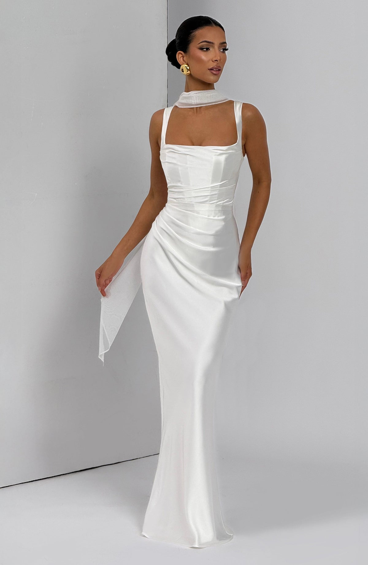 Calanthe Maxi Dress - Ivory – image 7