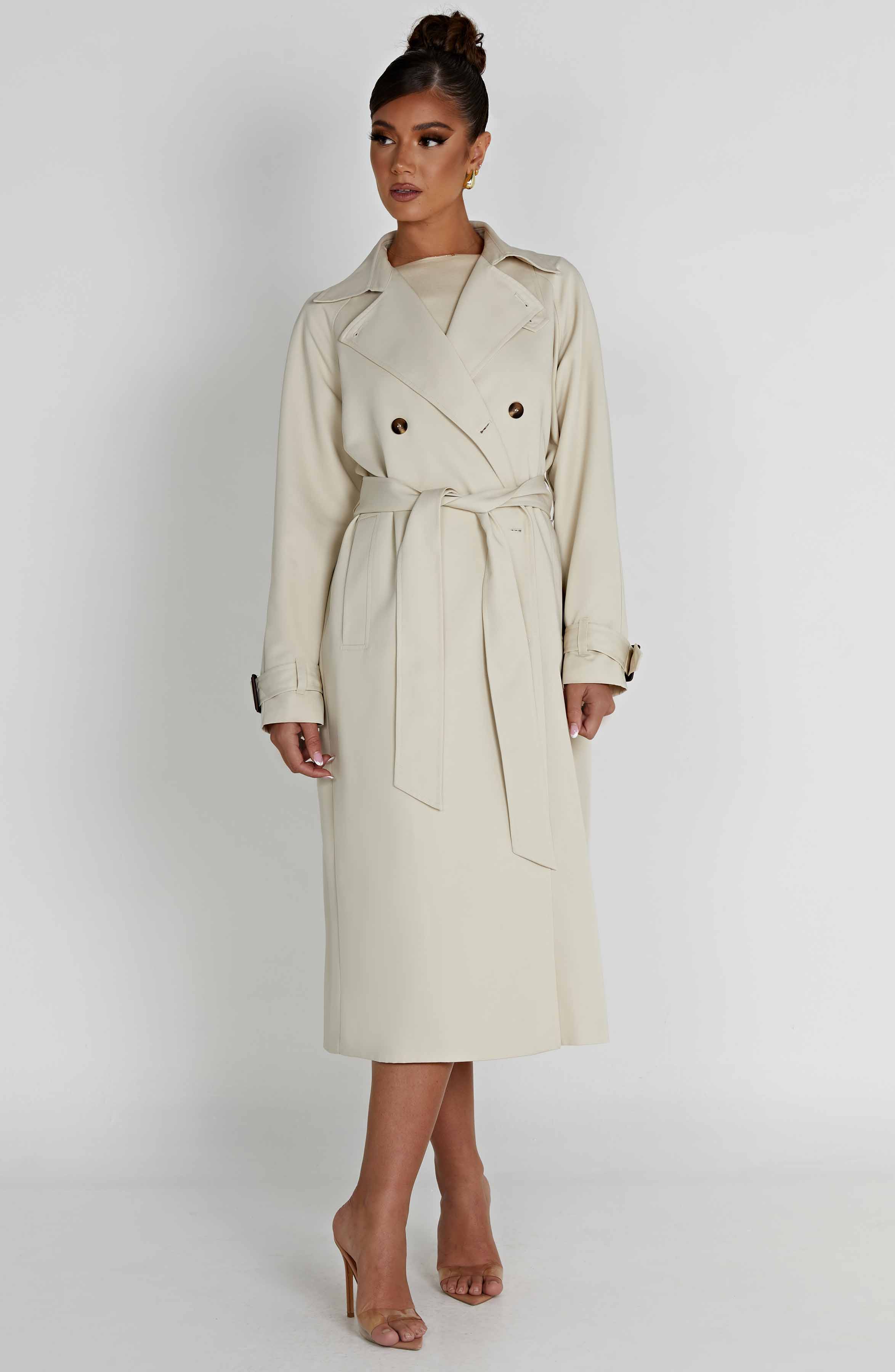 Camila Trench Coat – Sand – image 8