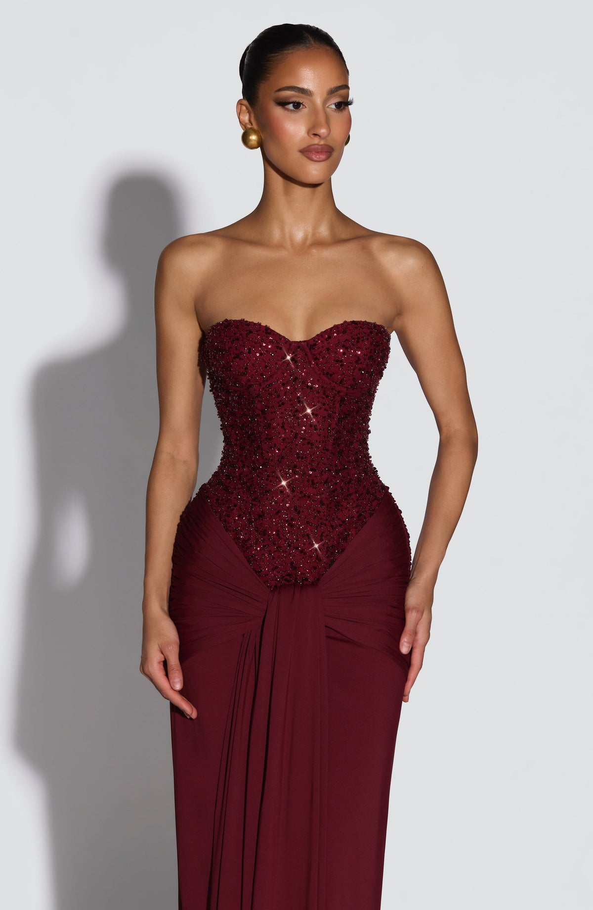 Carina Maxi Dress - Burgundy – image 4