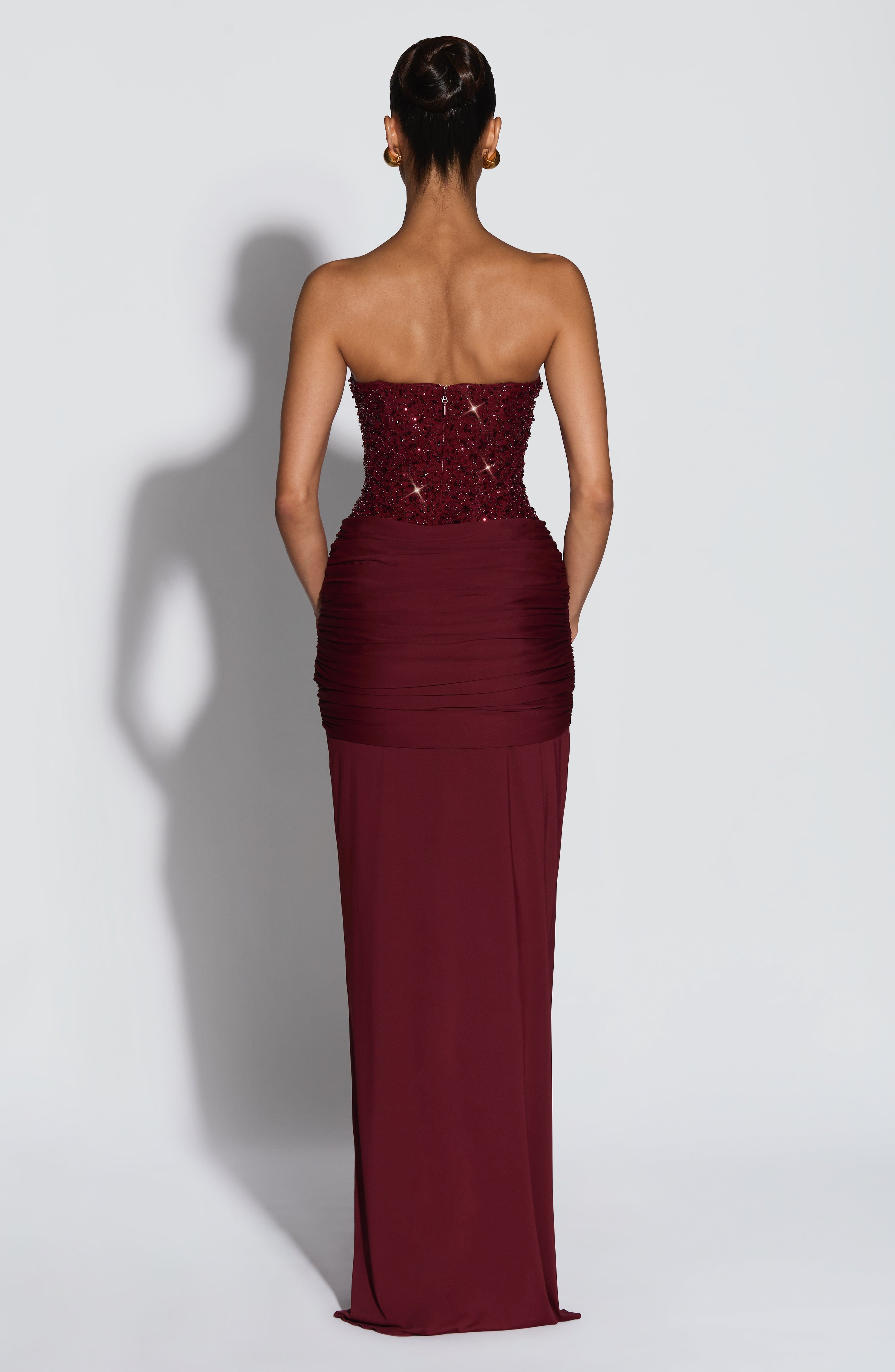 Carina Maxi Dress - Burgundy – image 2