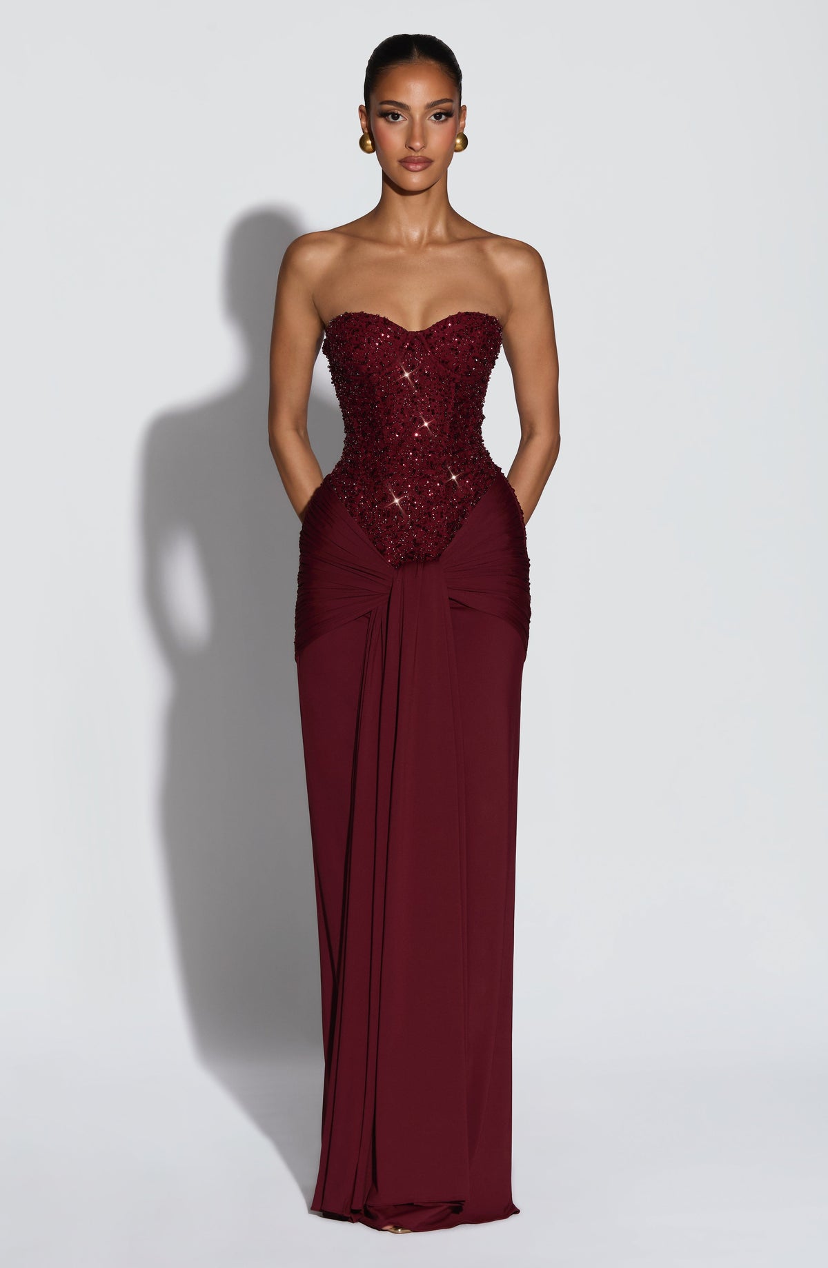 Carina Maxi Dress - Burgundy – image 6