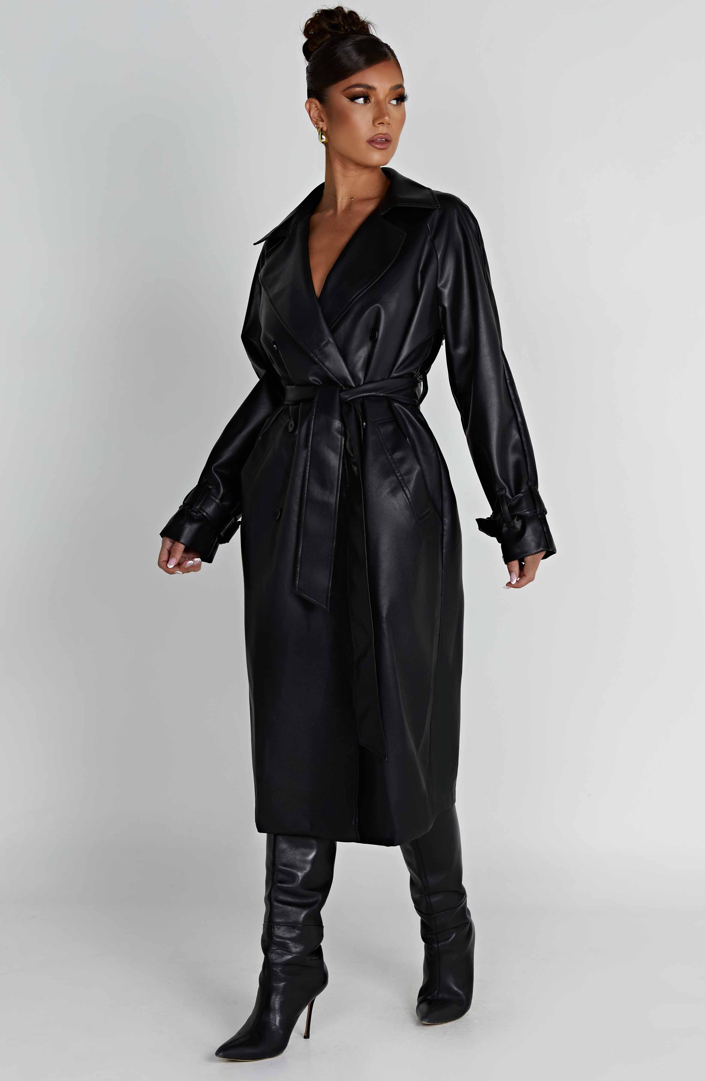 Chi Trench Coat – Black – image 6