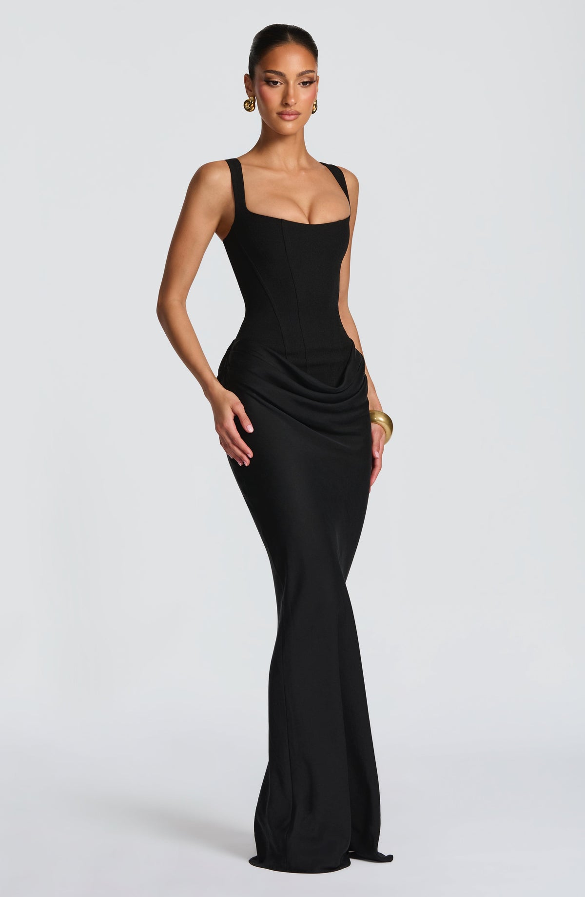 Cornelia Maxi Dress - Black – image 3