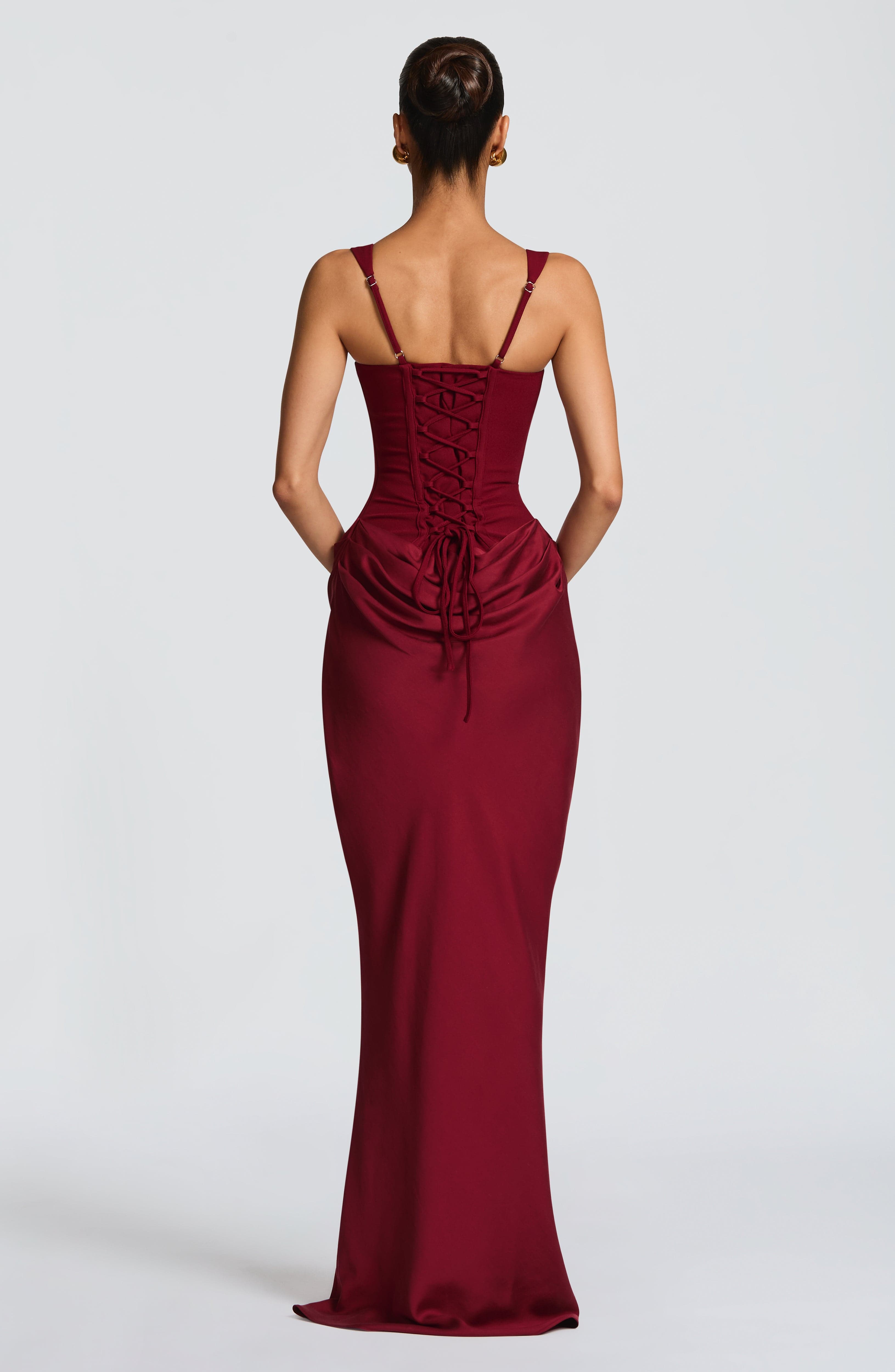 Cornelia Maxi Dress - Burgundy – image 2