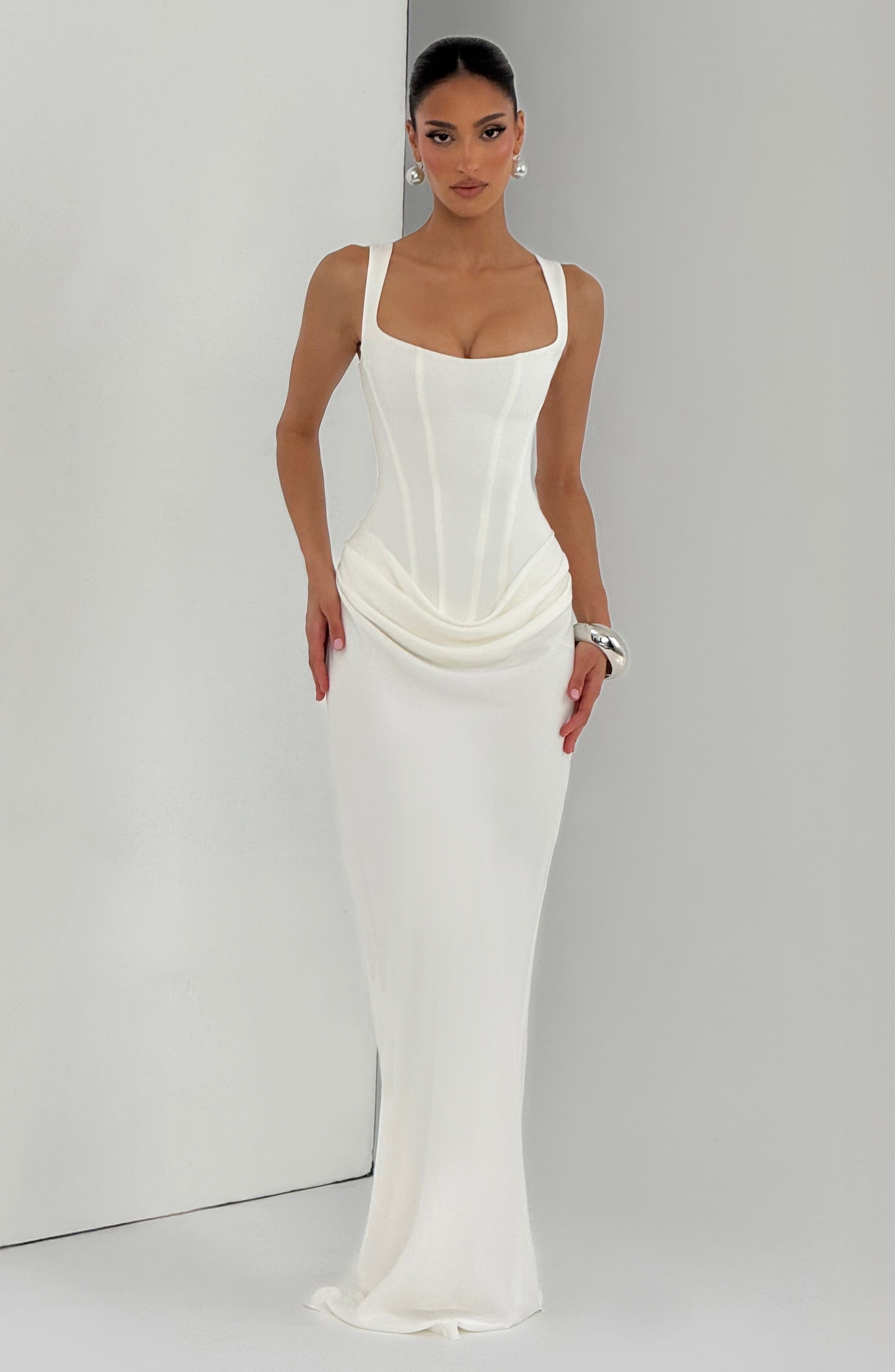 Cornelia Maxi Dress - Ivory – image 9