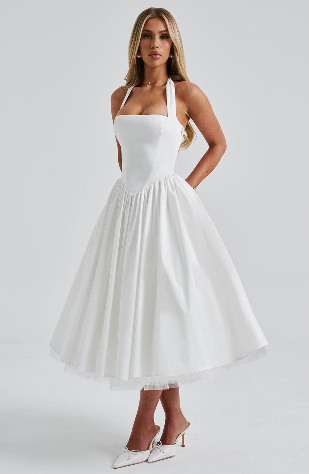 Cressida Midi Dress - Ivory – image 7