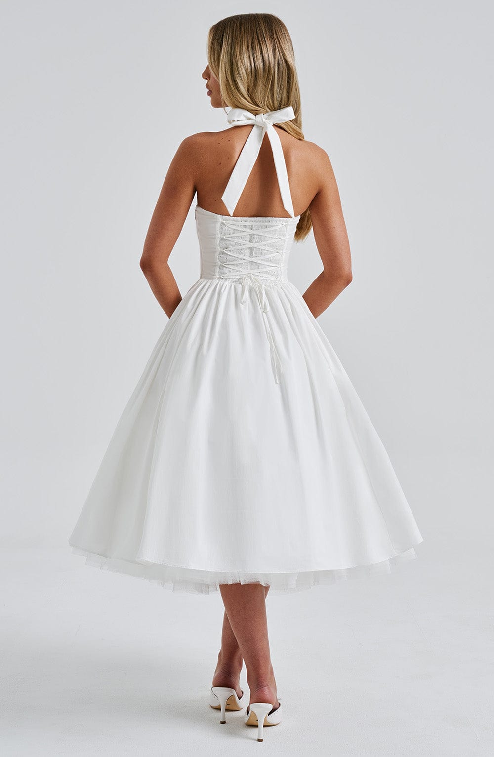 Cressida Midi Dress - Ivory – image 11