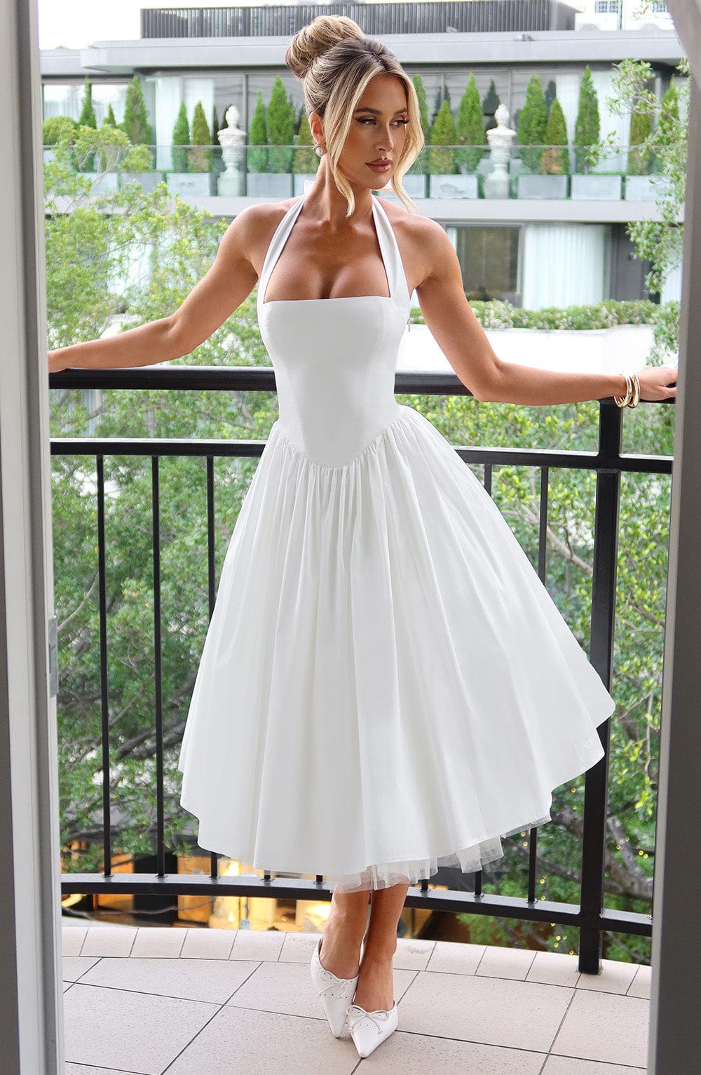 Cressida Midi Dress - Ivory – image 3