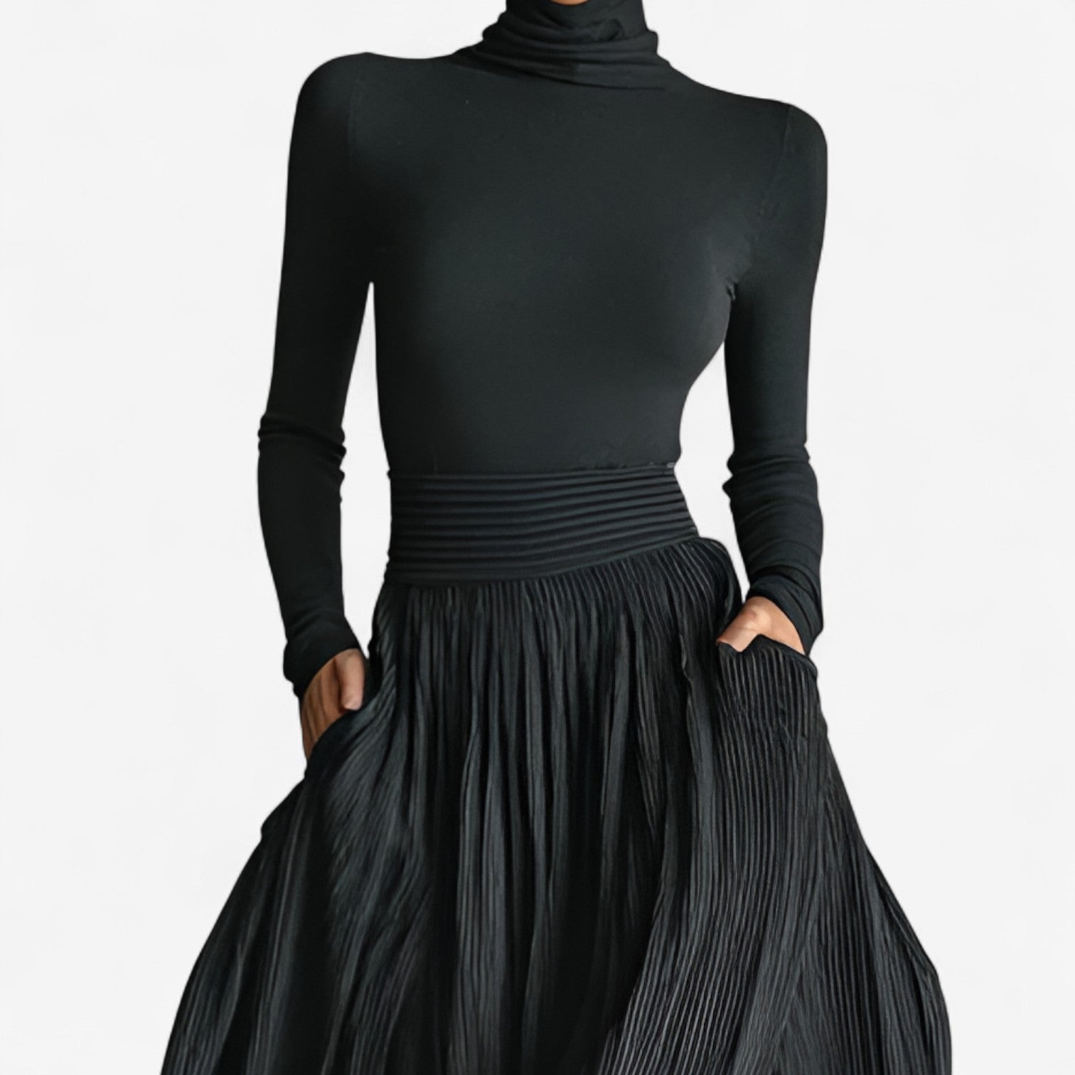 Alessia – High-waist maxi dress – image 2