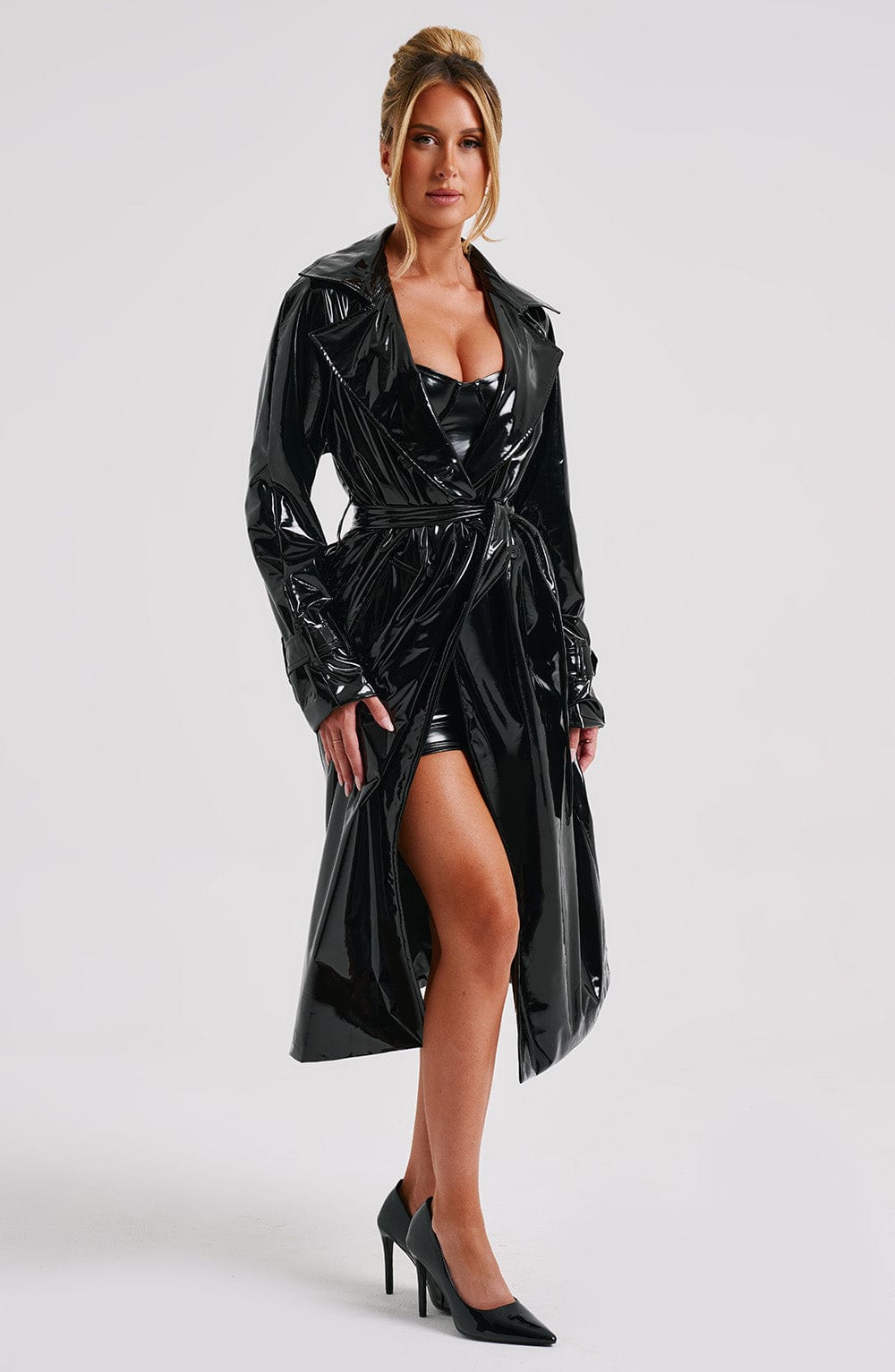 Dynasty Trench Coat – Black – image 9