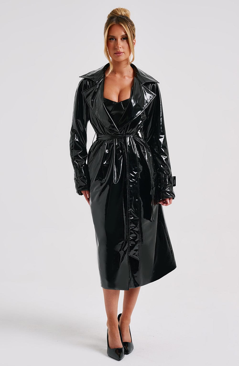 Dynasty Trench Coat – Black – image 8