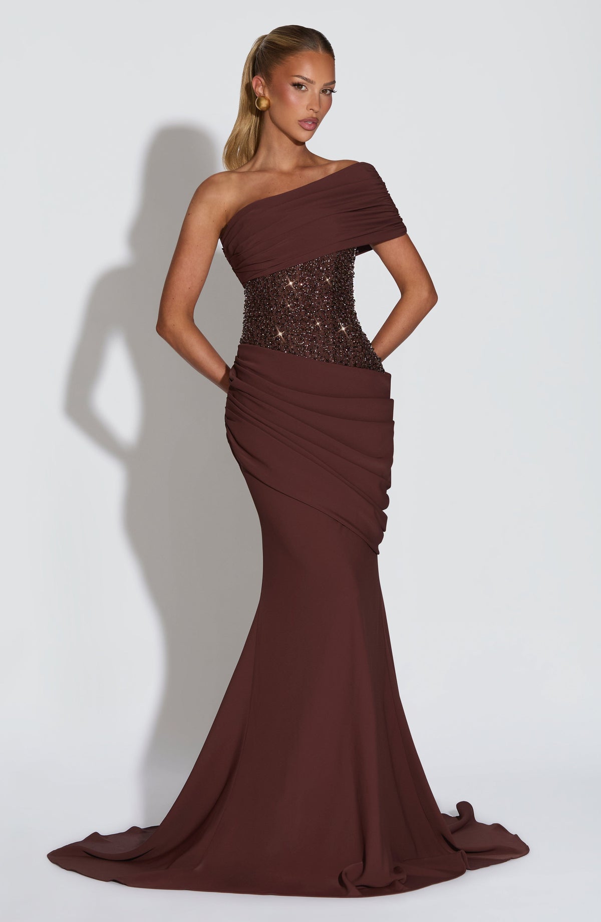 Ellora Gown - Plum Brown – image 1