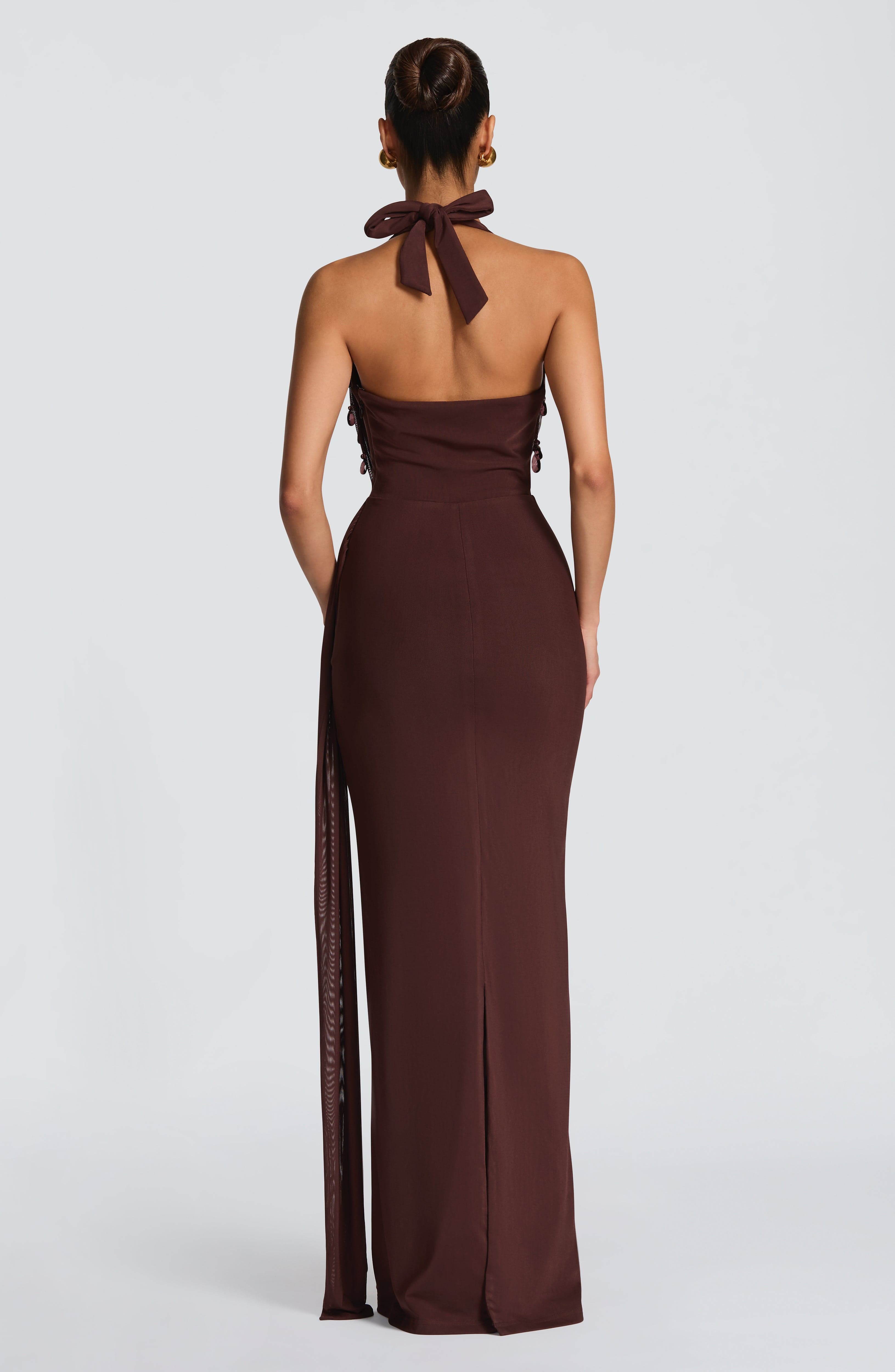 Fabia Maxi Dress - Plum Brown – image 2