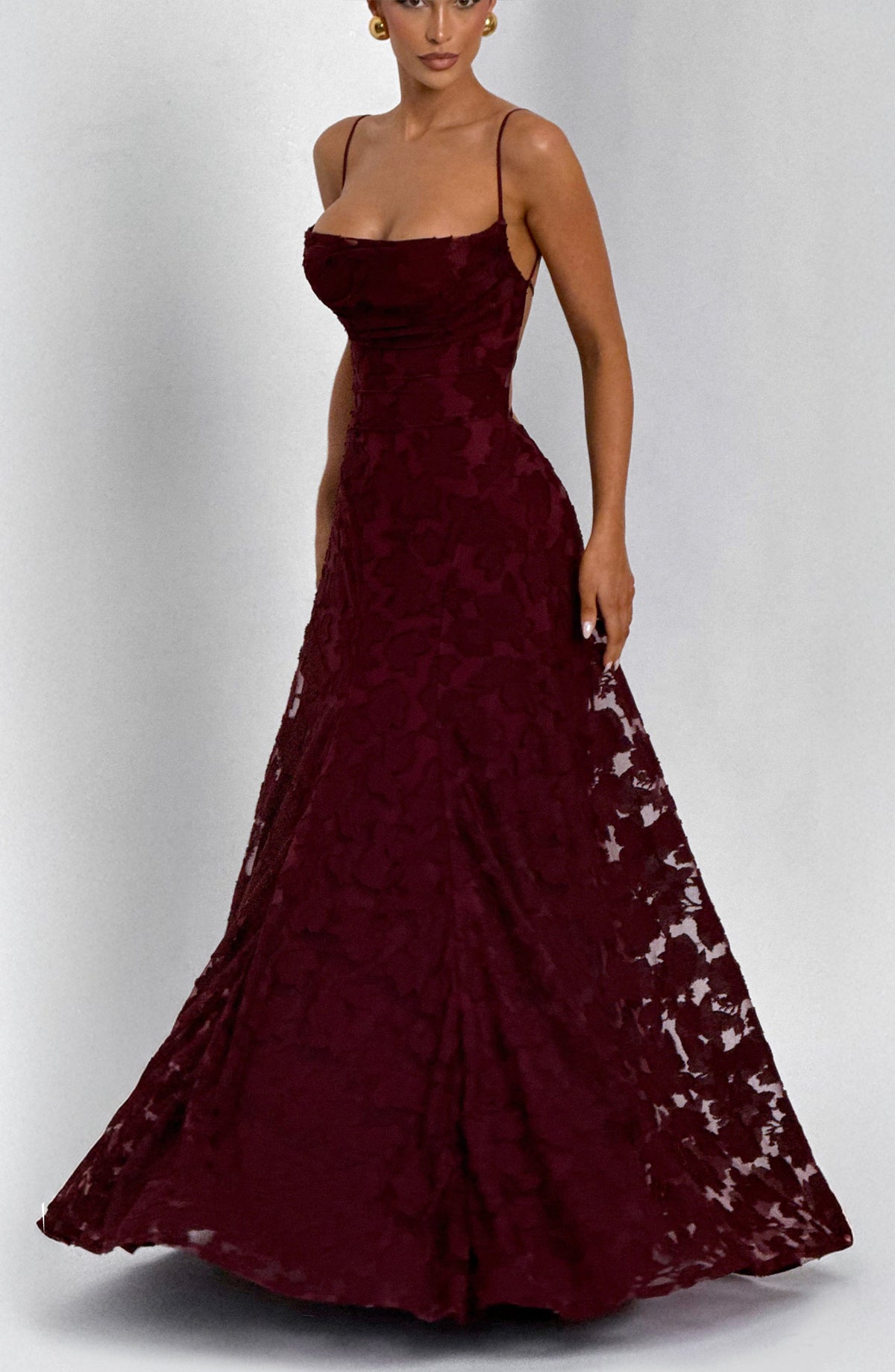 Francis Maxi Dress - Cherry Lacquer – image 10