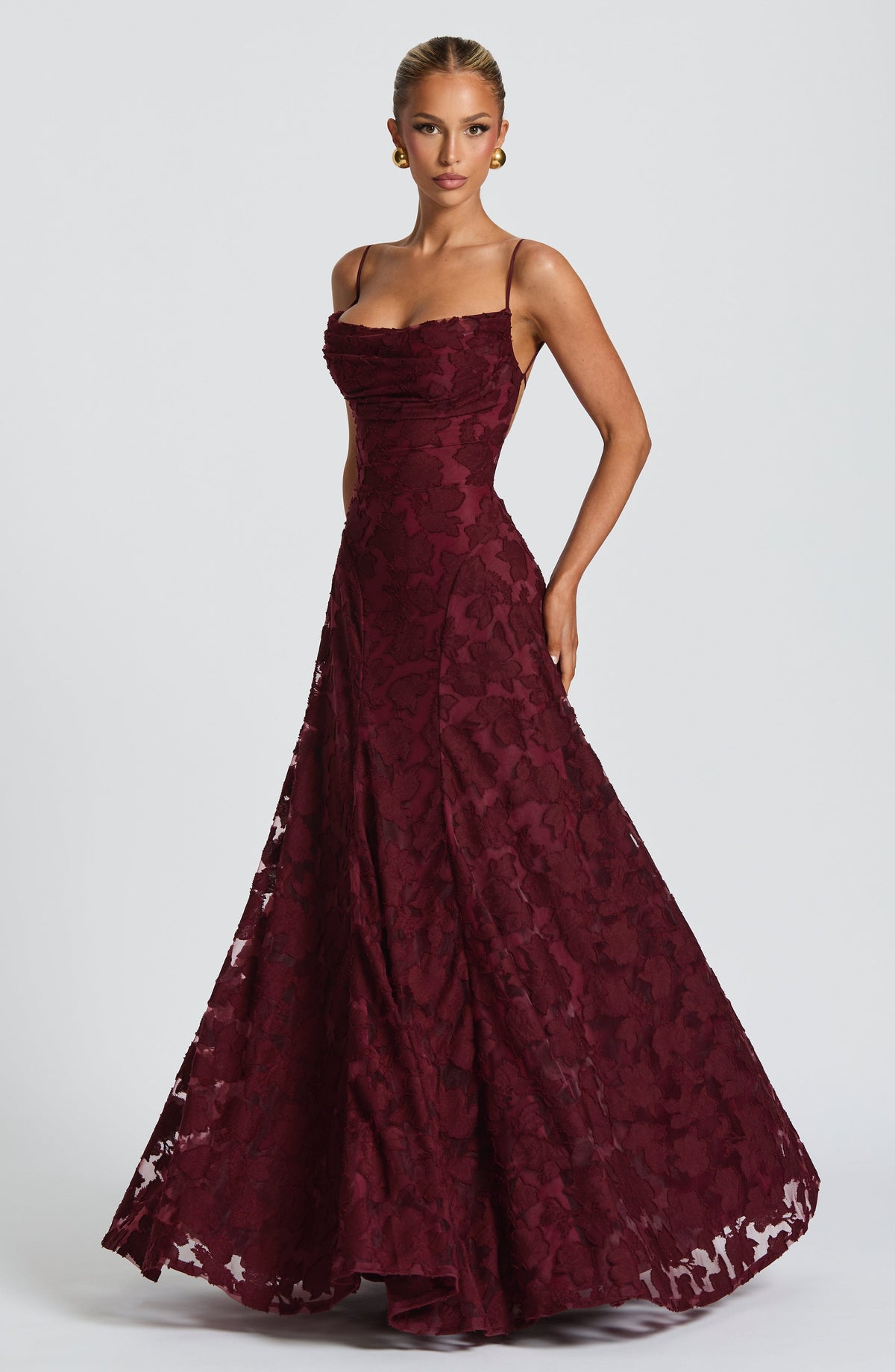 Francis Maxi Dress - Cherry Lacquer – image 2