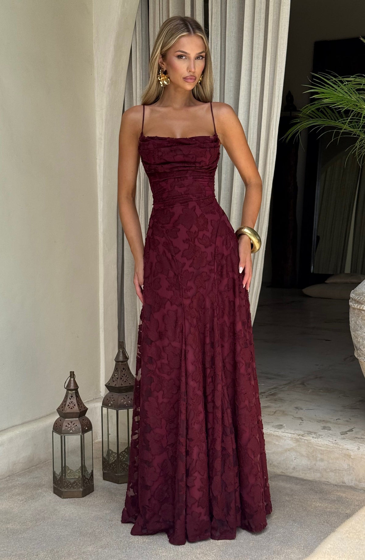 Francis Maxi Dress - Cherry Lacquer – image 6