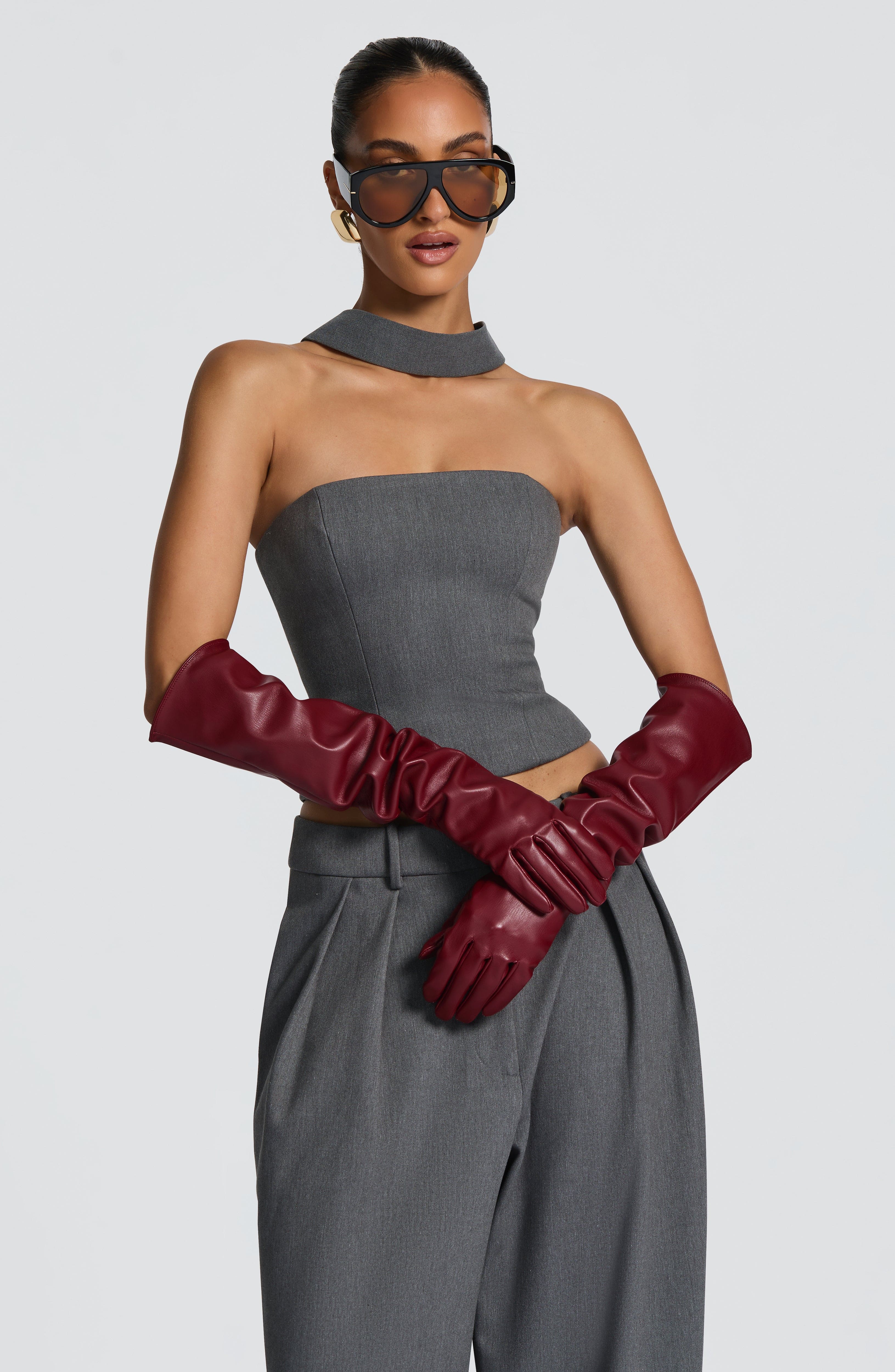 Frankie Gloves - Burgundy – image 8