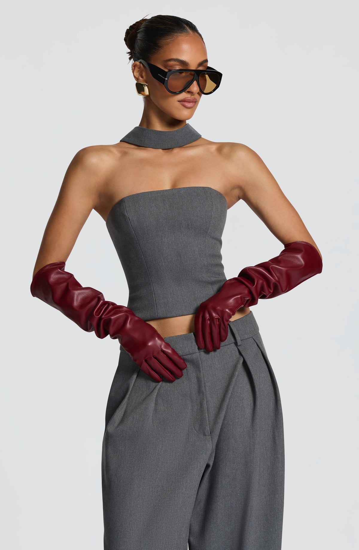Frankie Gloves - Burgundy – image 4