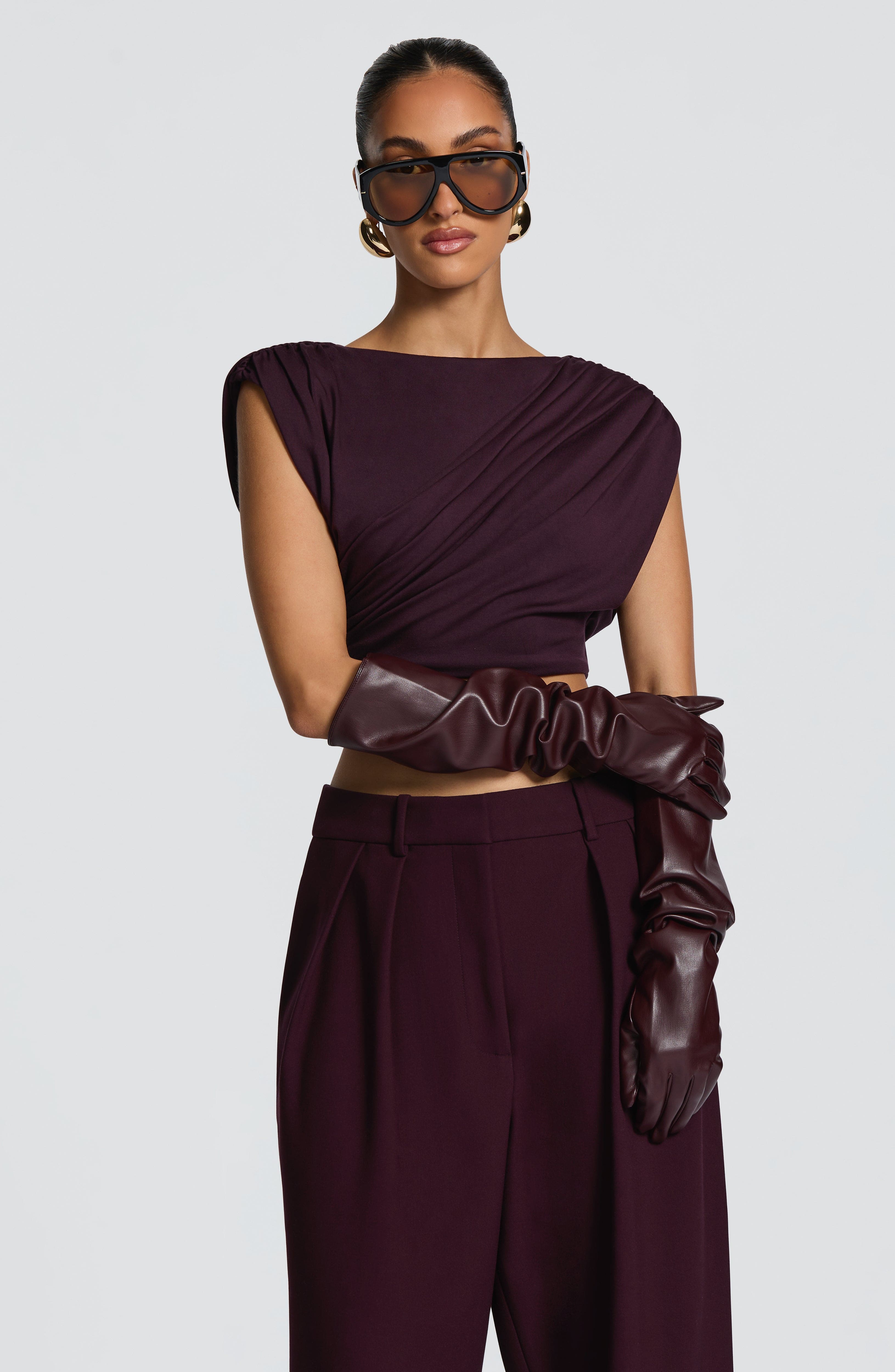 Frankie Gloves - Plum – image 10
