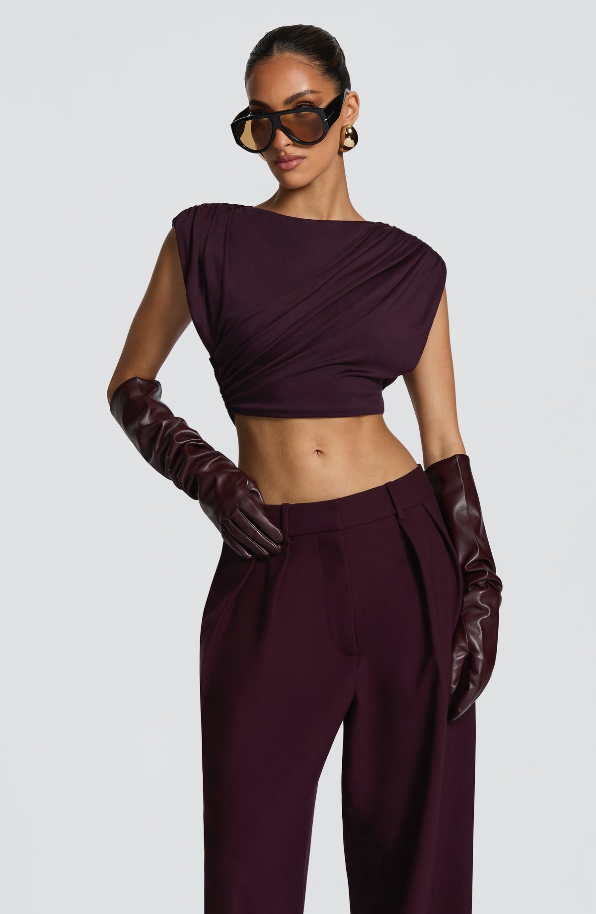 Frankie Gloves - Plum – image 8