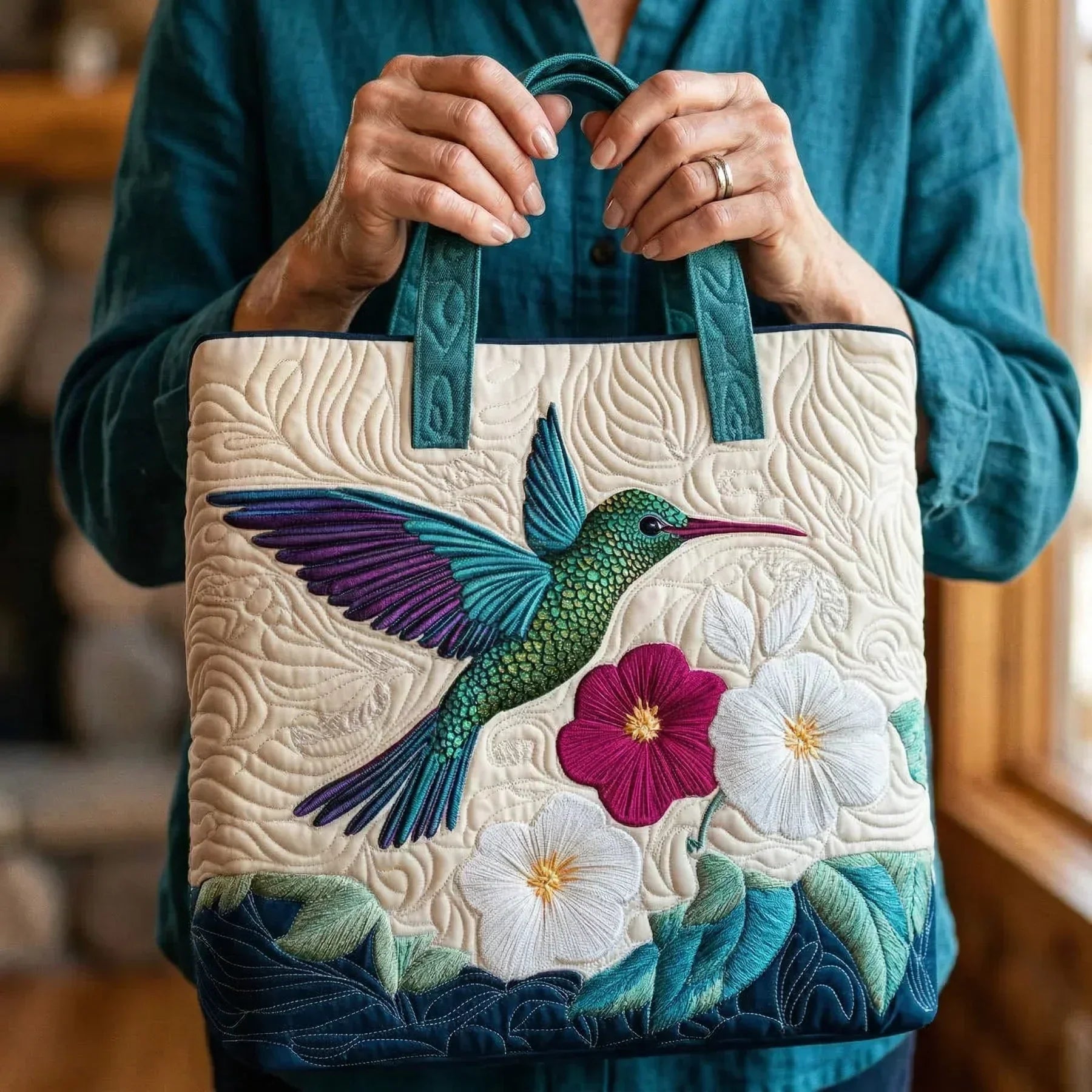 Ariella – Handmade quilted everyday bag – image 2